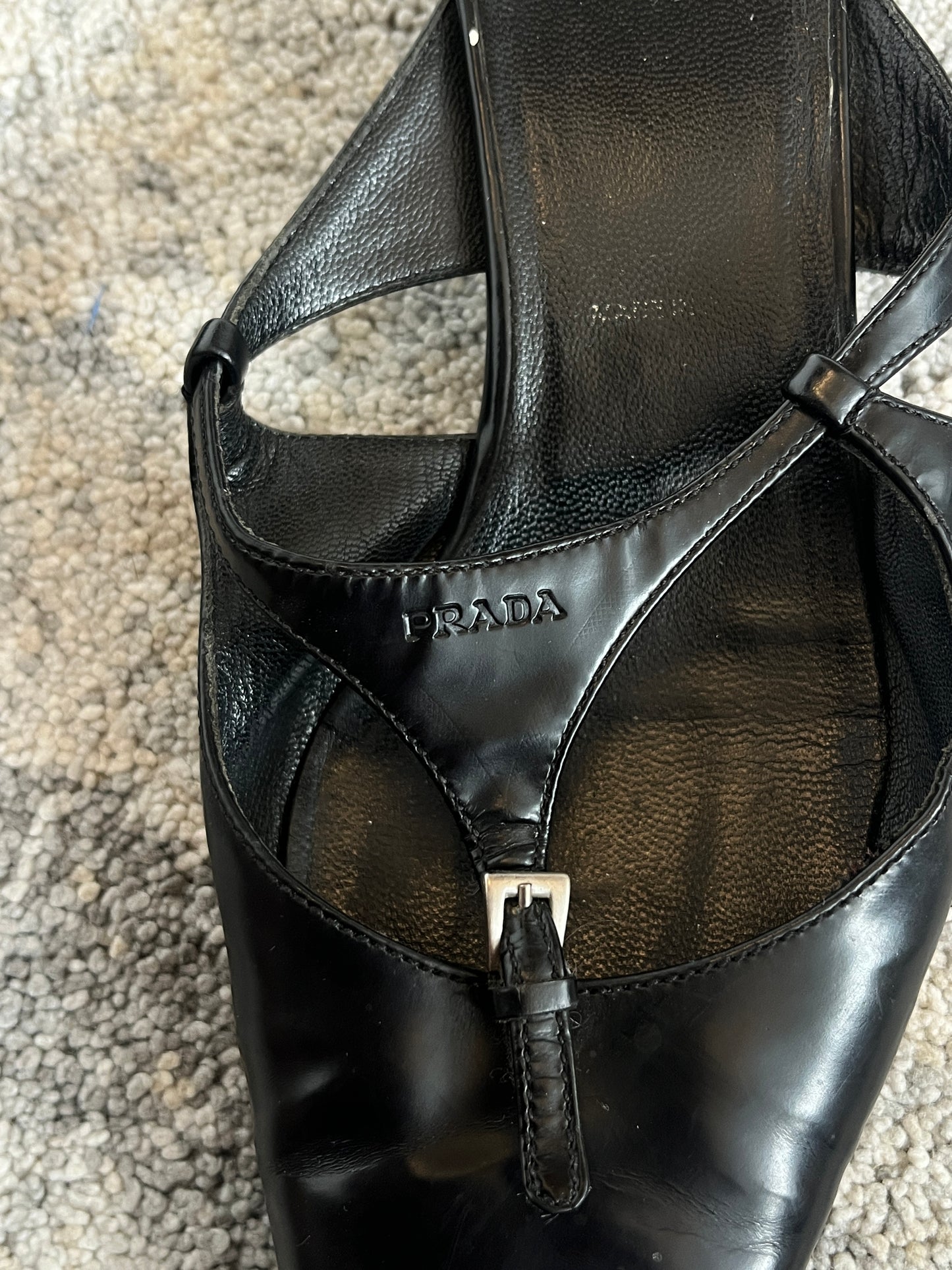 Prada 1990's leather mules