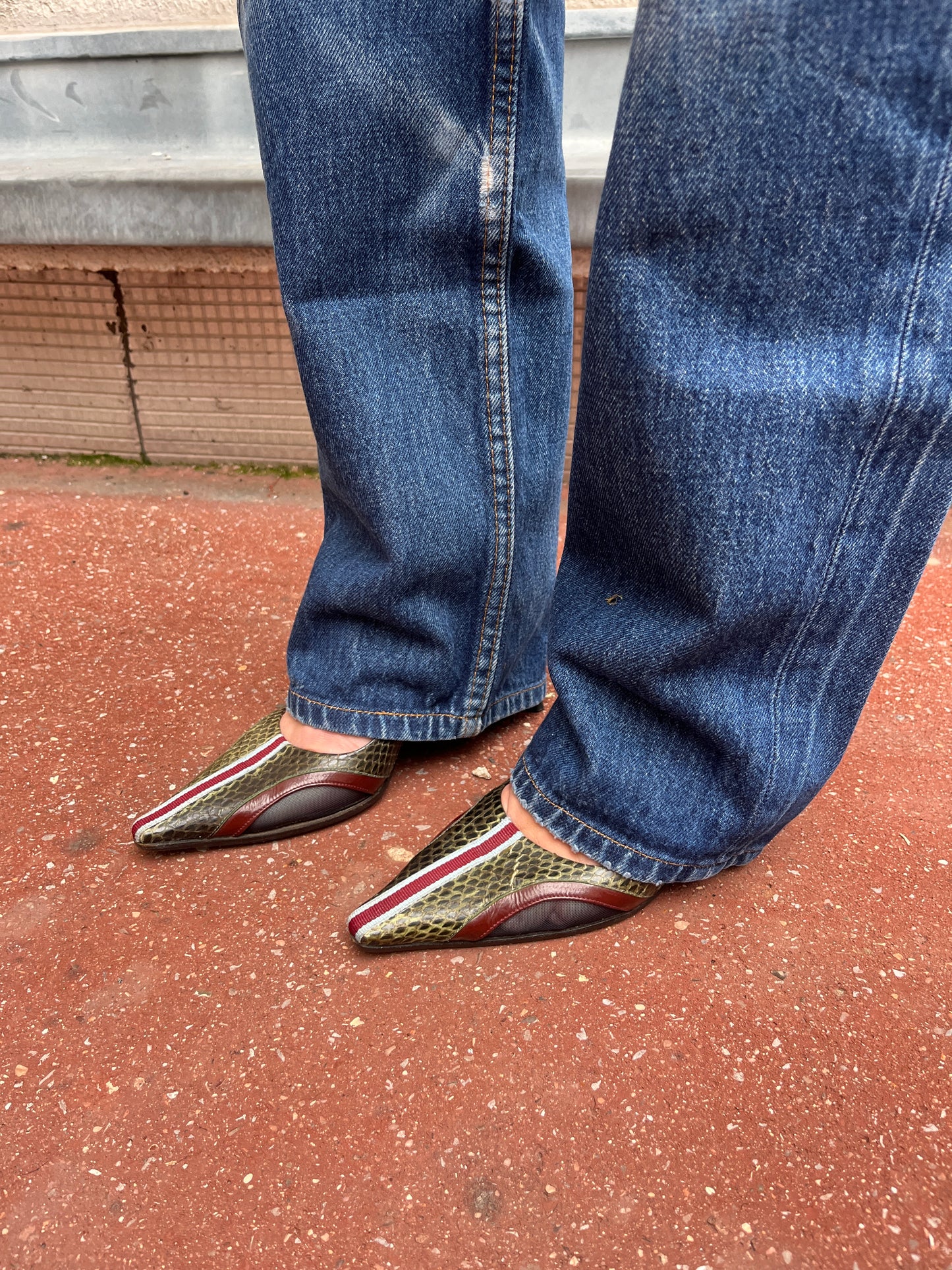 Miu Miu 2000 python & patent heels