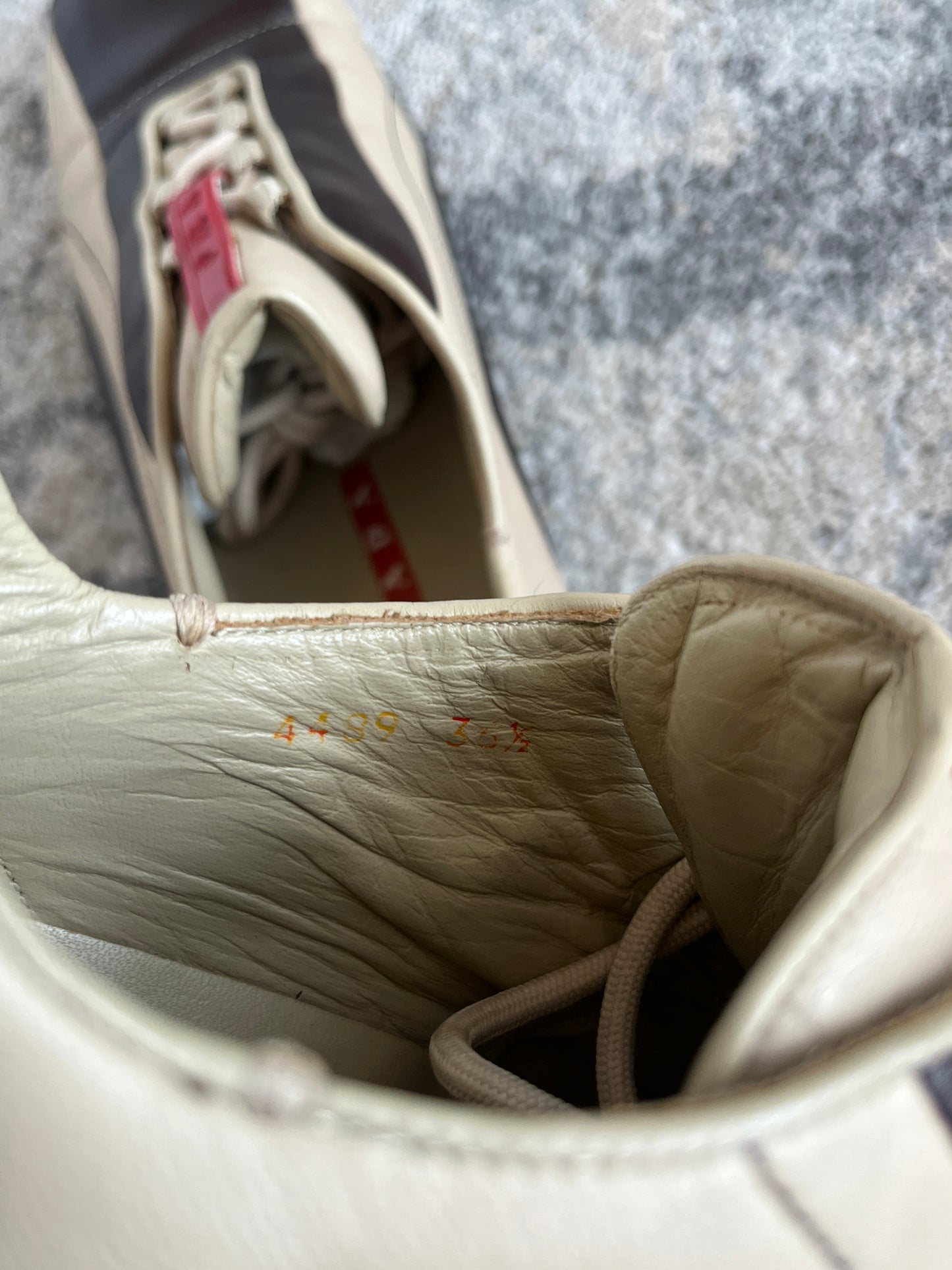 Prada SS2001 leather trainers