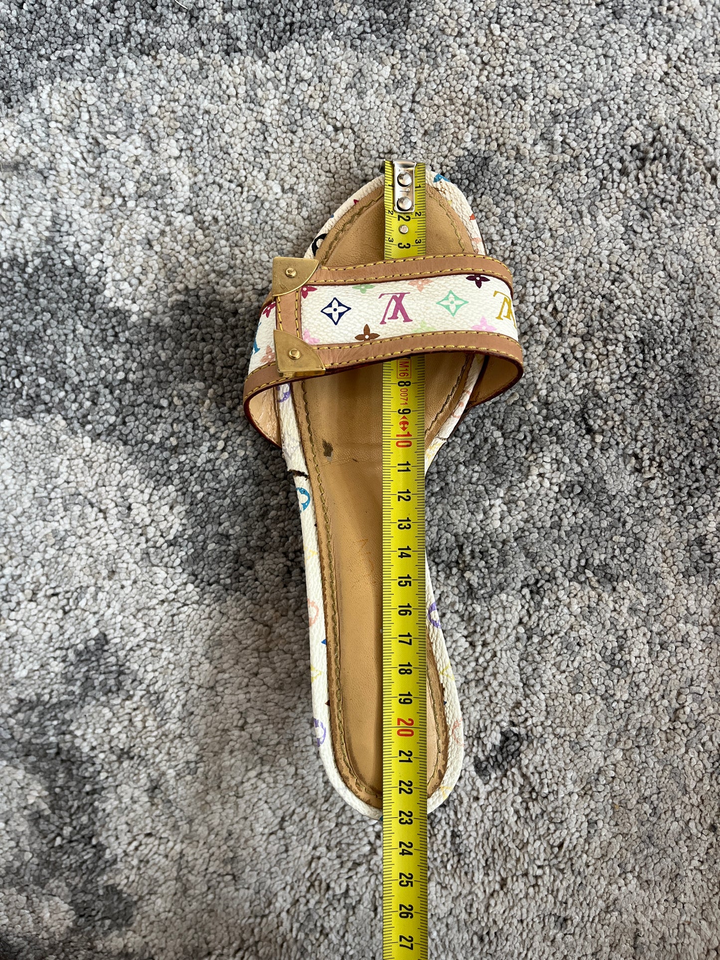 Louis Vuitton Takahashi Murakami monogram leather sandals