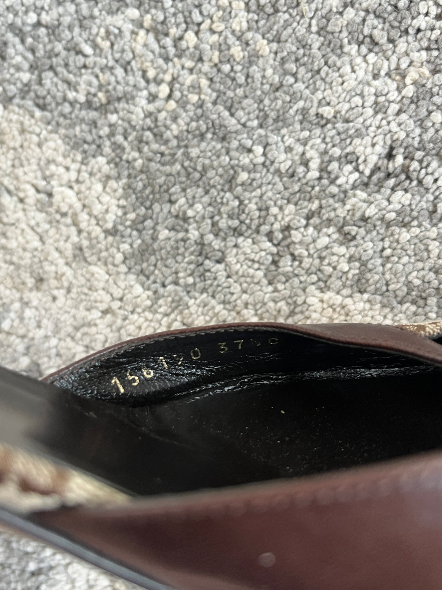 Gucci 2000's monogram & leather mules