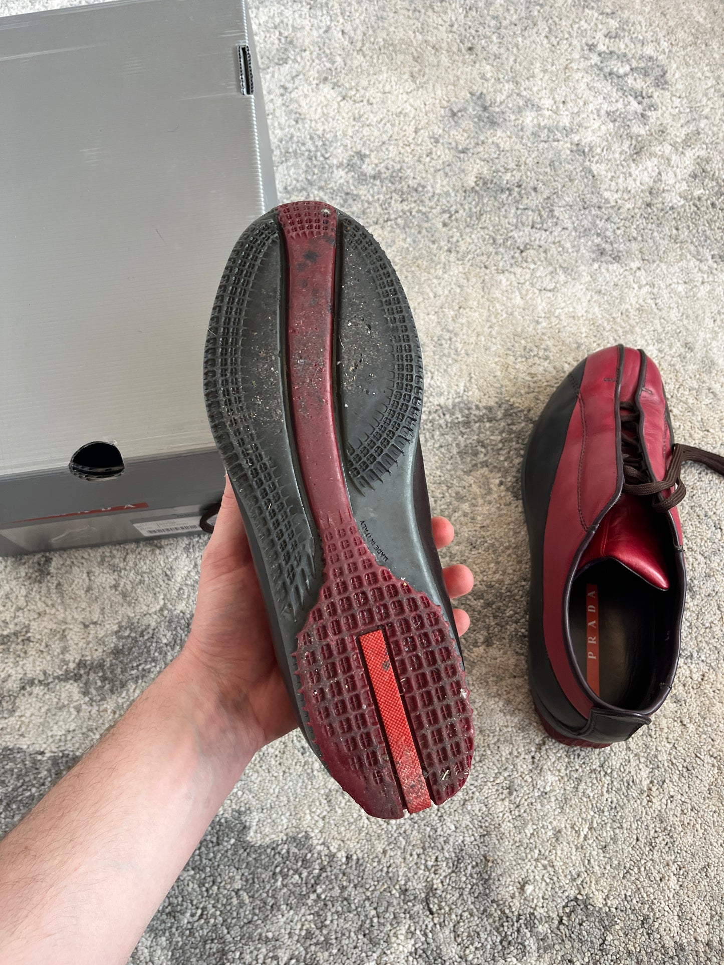 Prada FW2000 leather trainers