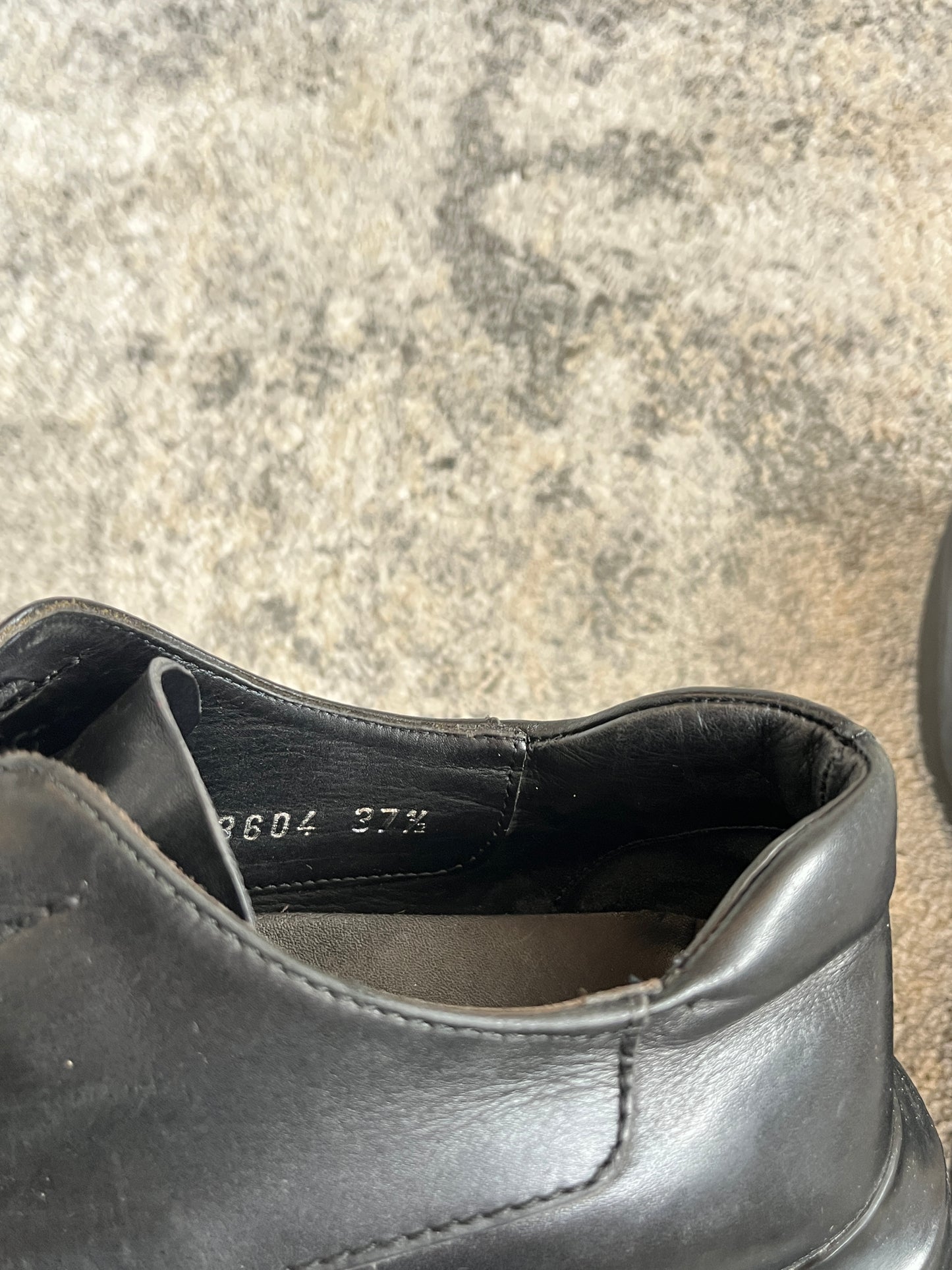 Prada FW1999 vibram soles square derby