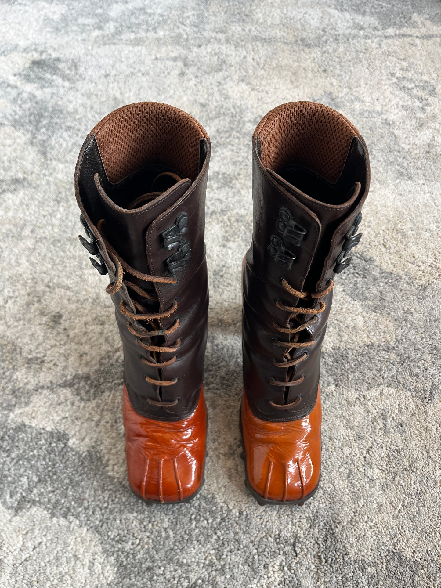 Miu Miu FW1999 patent heels high boots