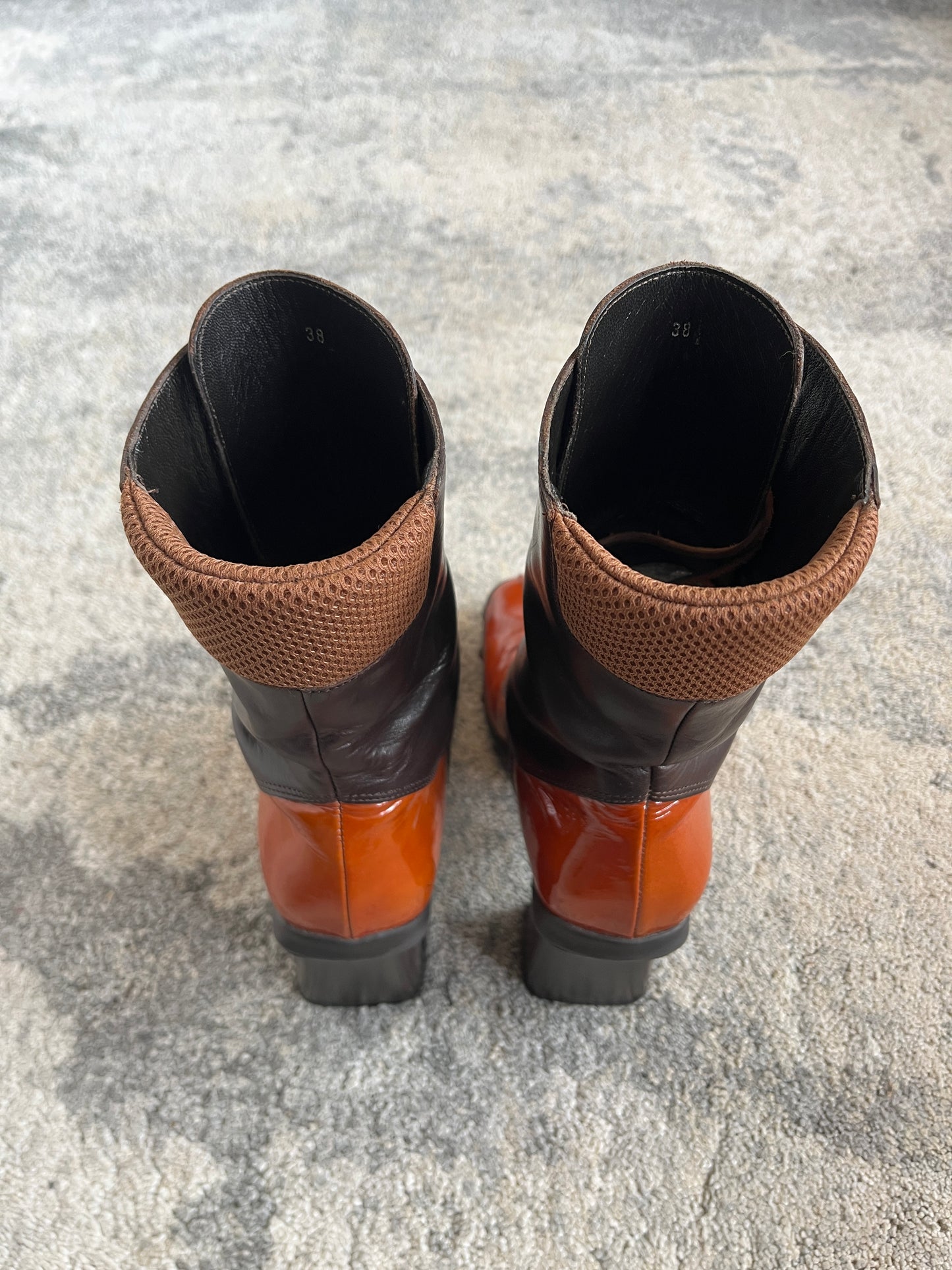Miu Miu FW1999 patent heels high boots