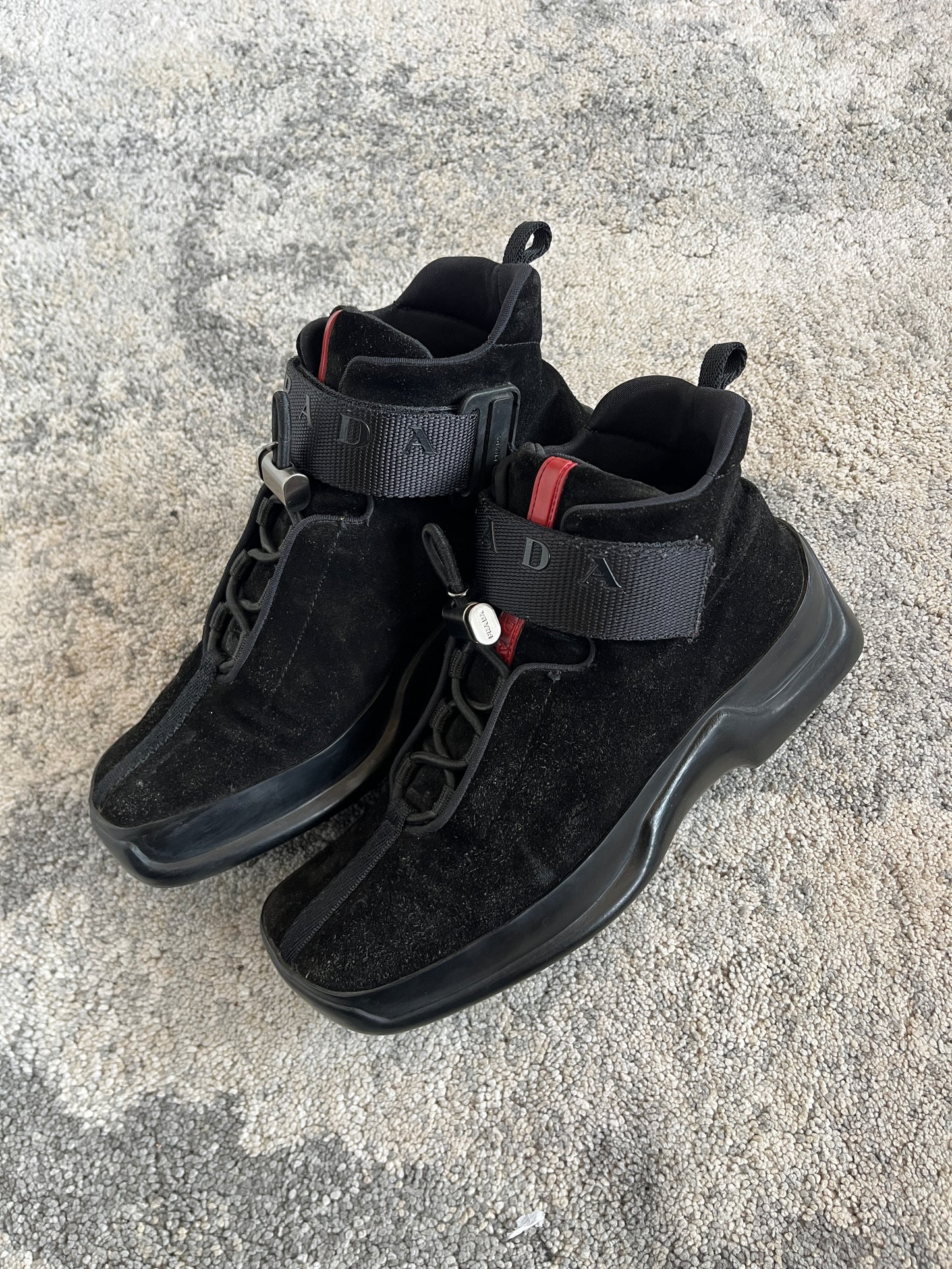 Prada FW1999 suede velcro trainers