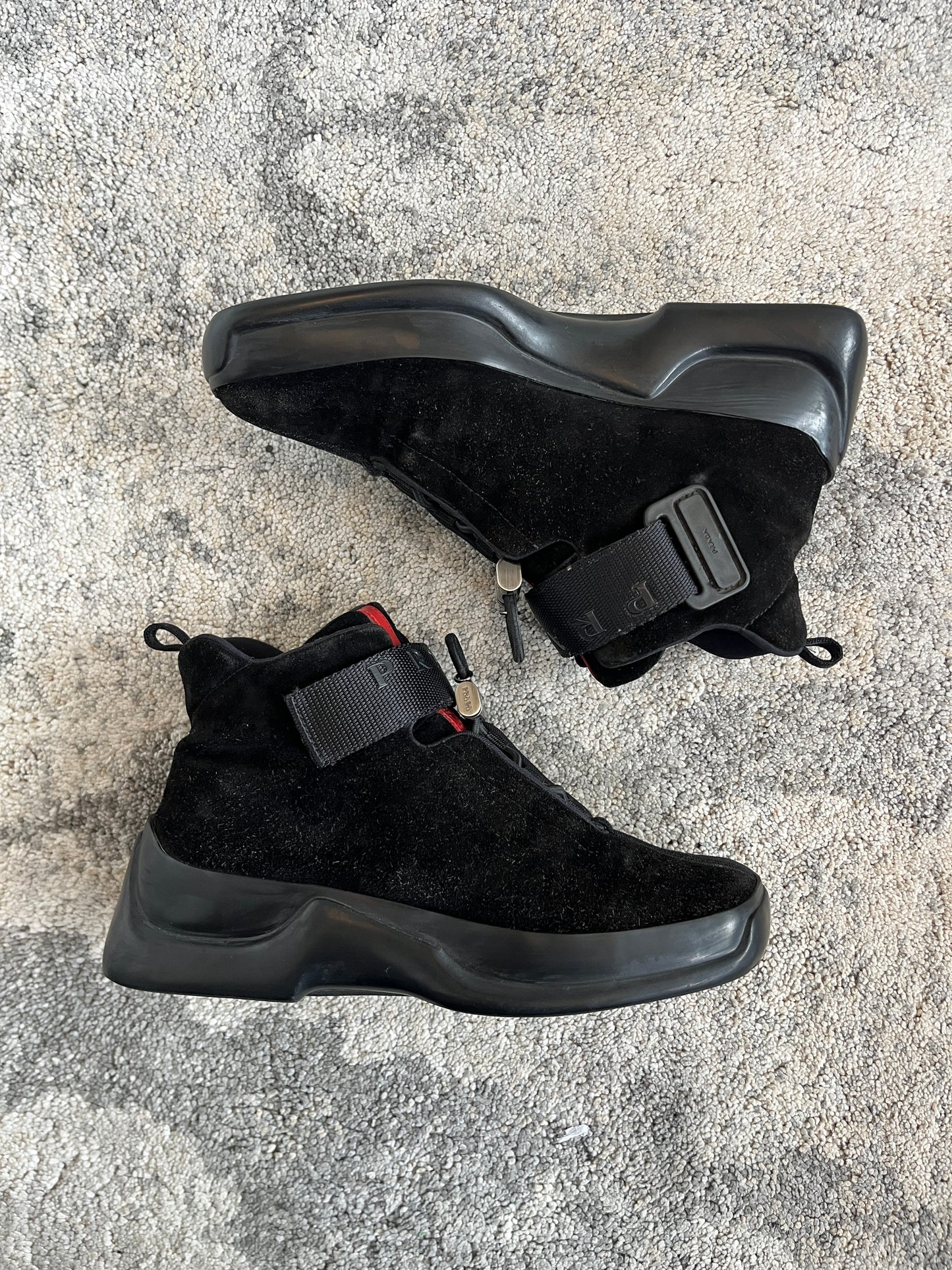 Prada FW1999 suede velcro trainers