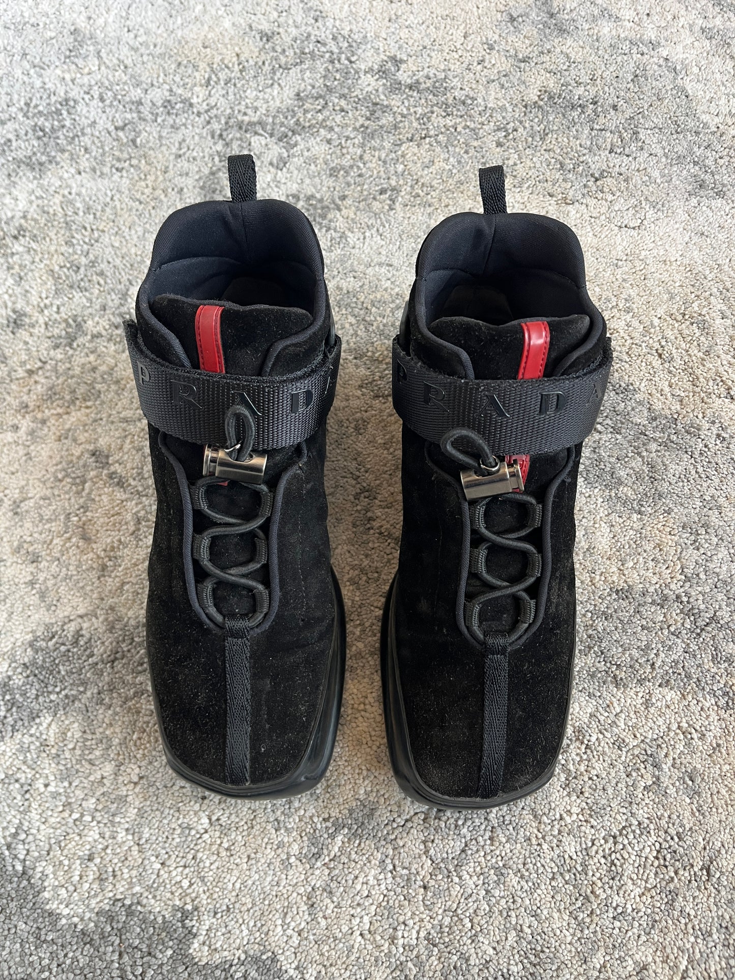 Prada FW1999 suede velcro trainers