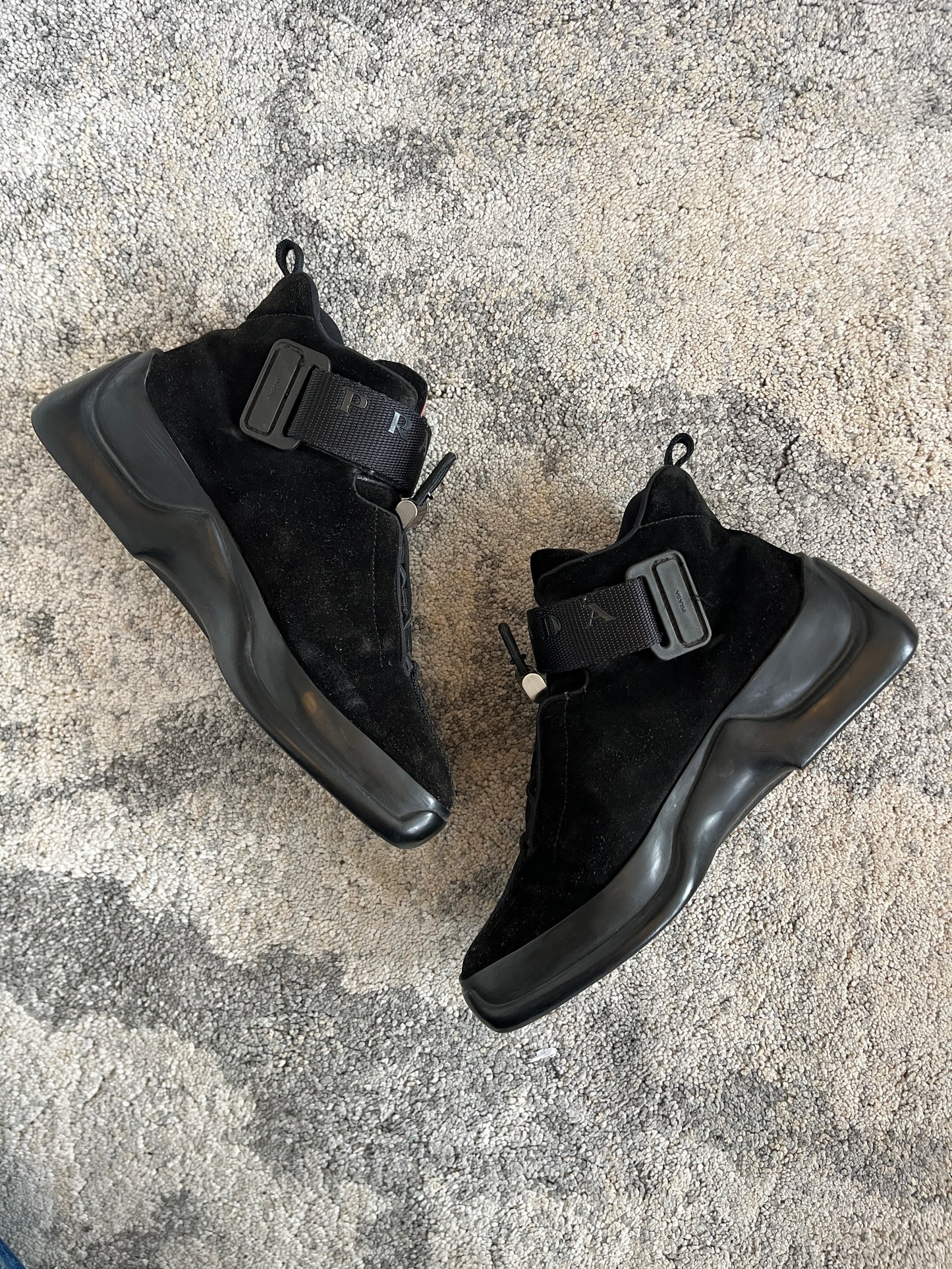 Prada FW1999 suede velcro trainers
