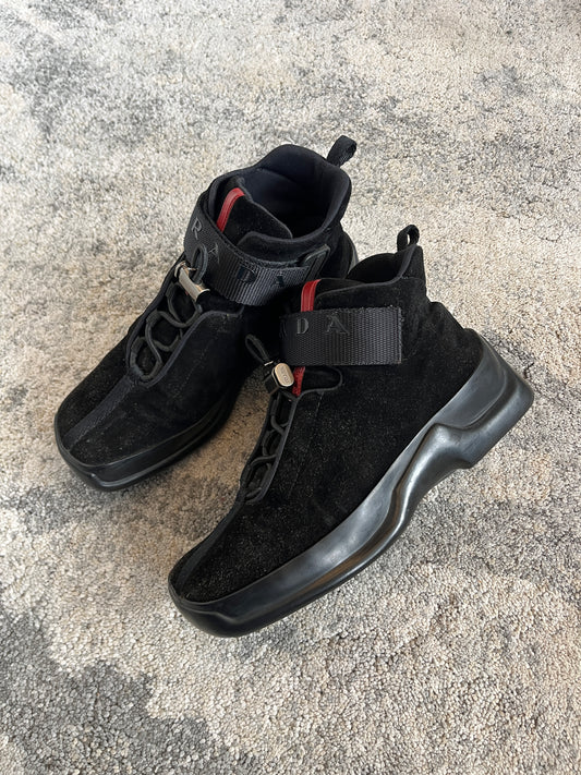 Prada FW1999 suede velcro trainers