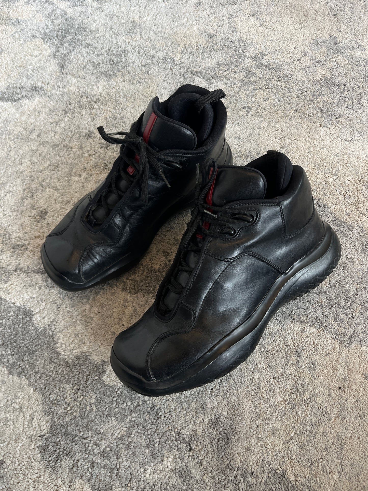Prada FW1999 vibram soles leather trainers