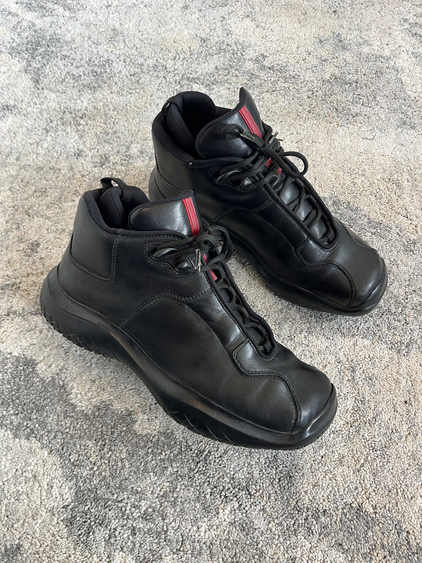 Prada FW1999 vibram soles leather trainers