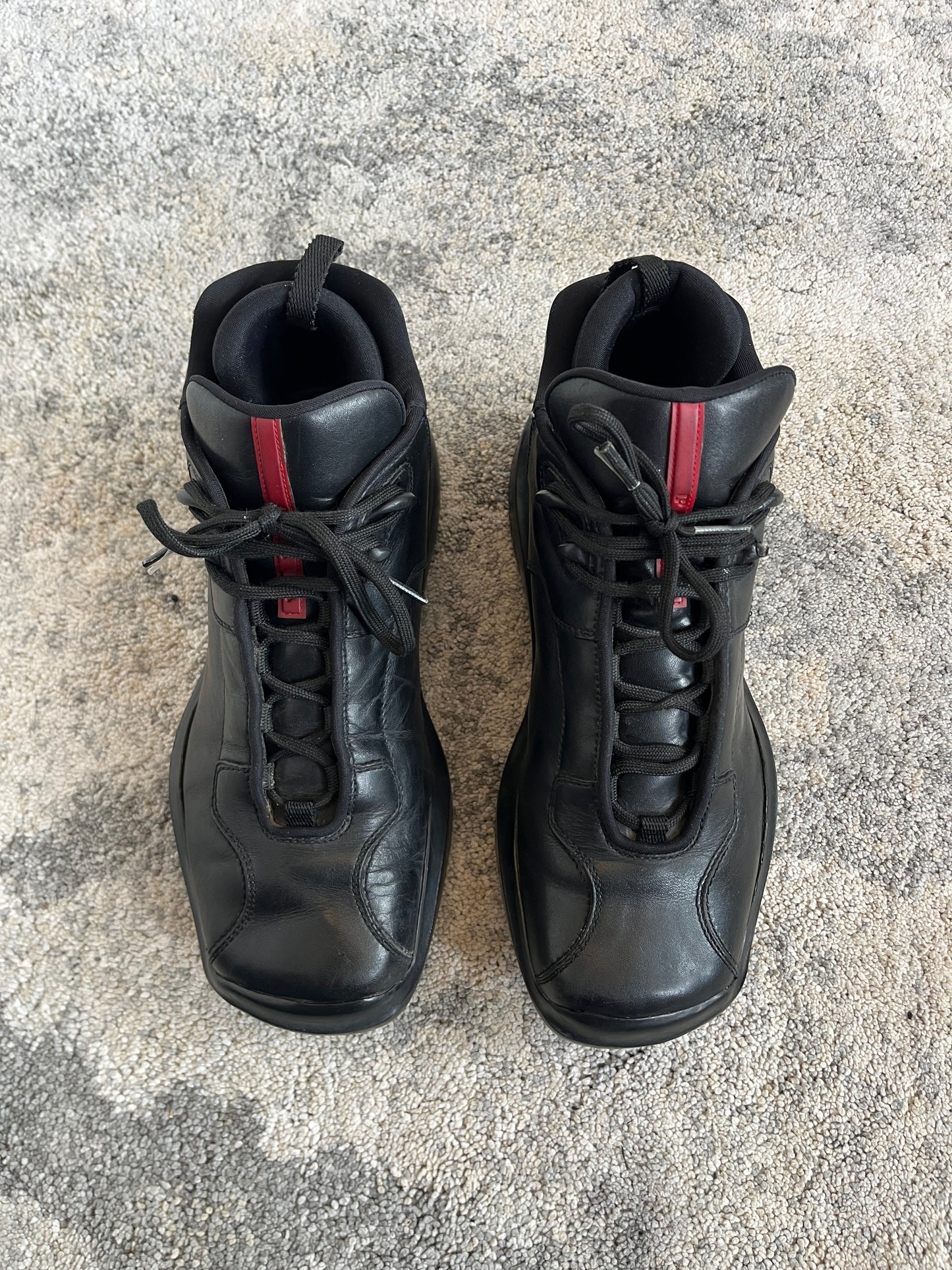 Prada FW1999 vibram soles leather trainers