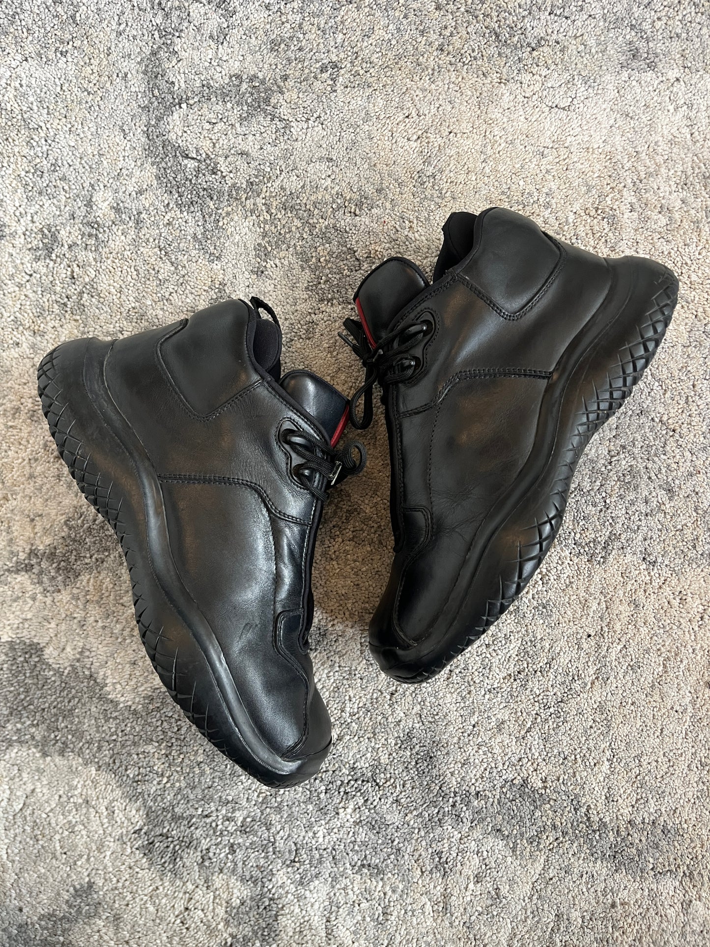 Prada FW1999 vibram soles leather trainers
