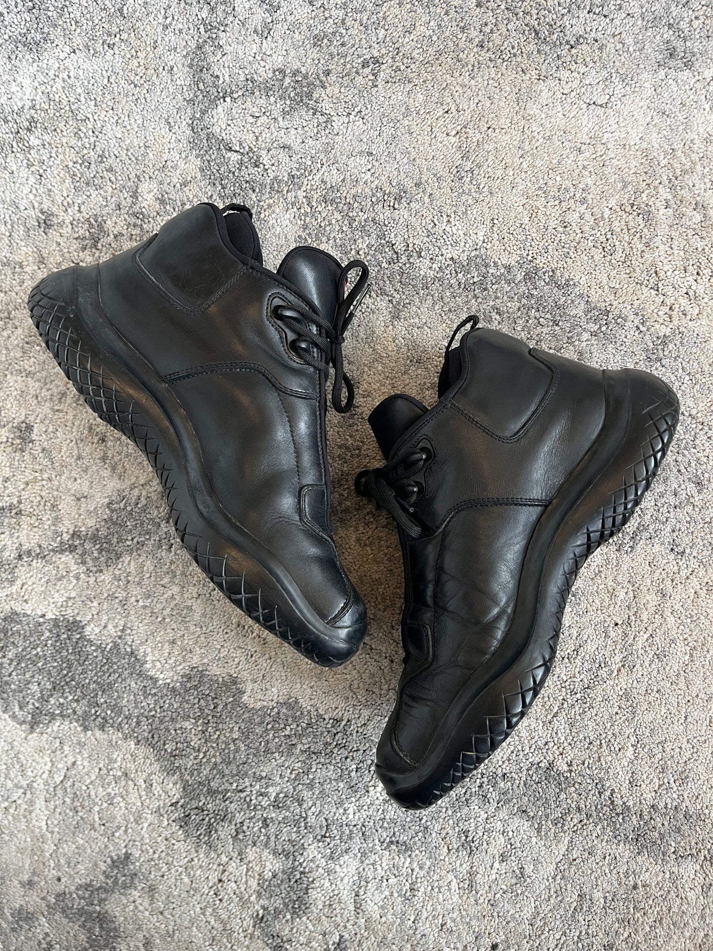 Prada FW1999 vibram soles leather trainers