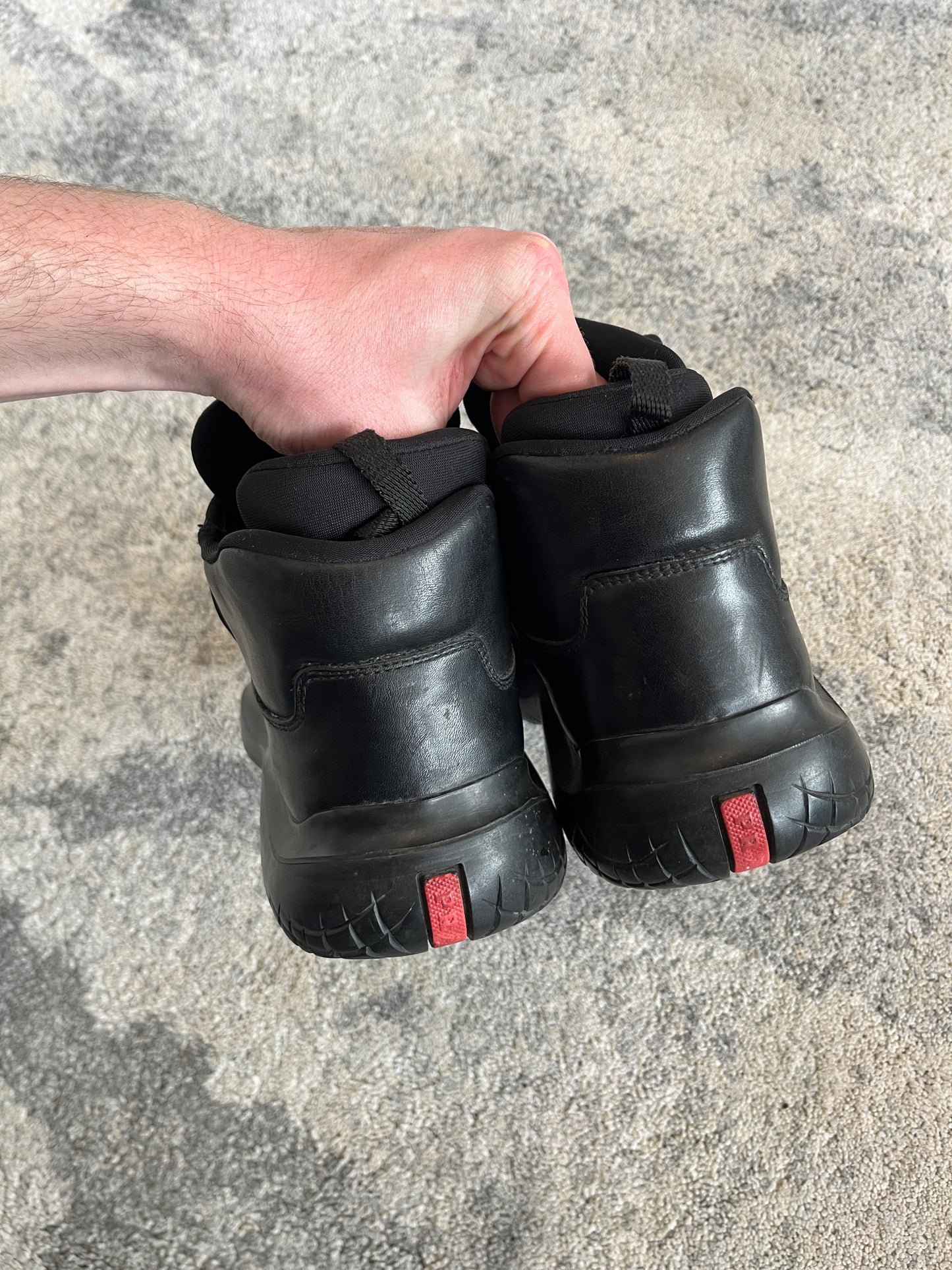 Prada FW1999 vibram soles leather trainers