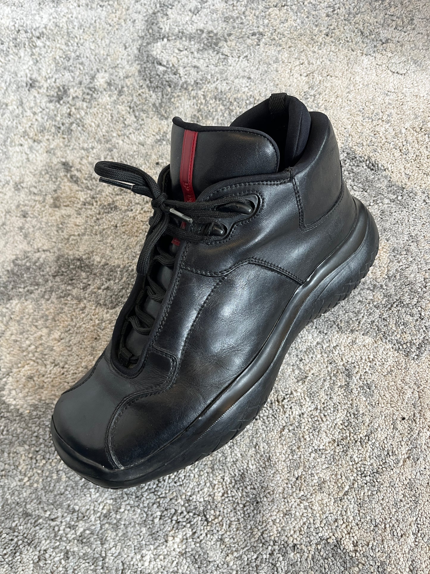 Prada FW1999 vibram soles leather trainers
