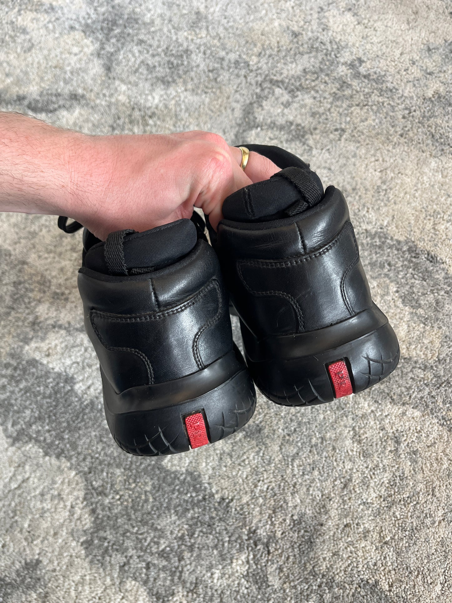 Prada FW1999 hiking vibram soles trainers
