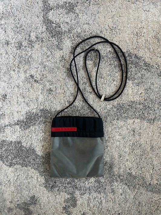 Prada SS1999 nylon & latex pouch bag