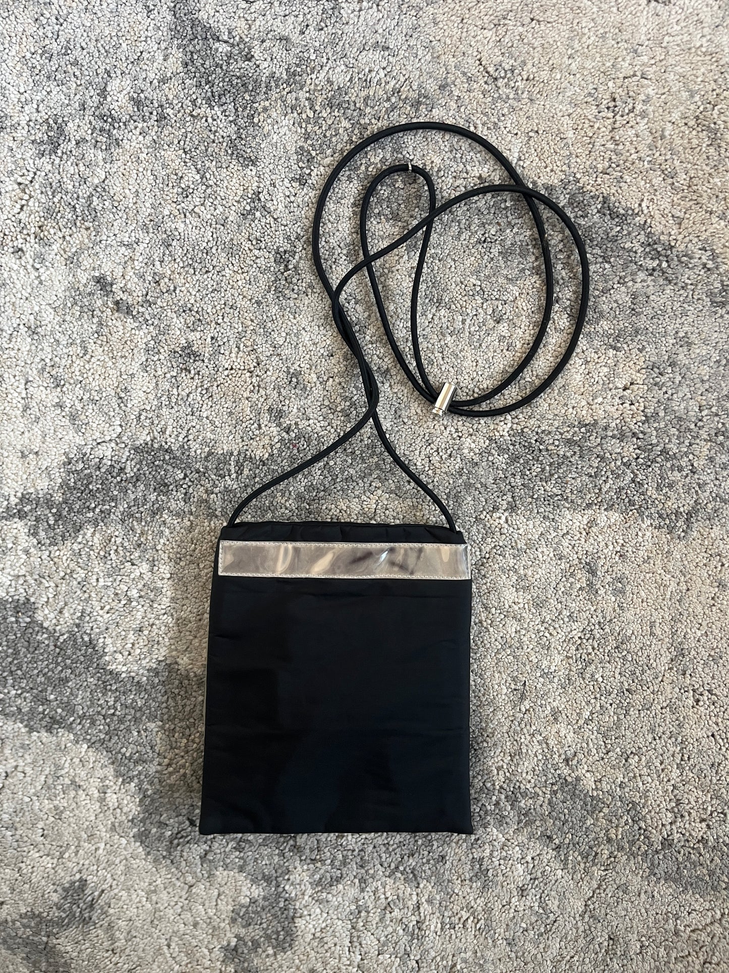 Prada SS1999 nylon & latex pouch bag
