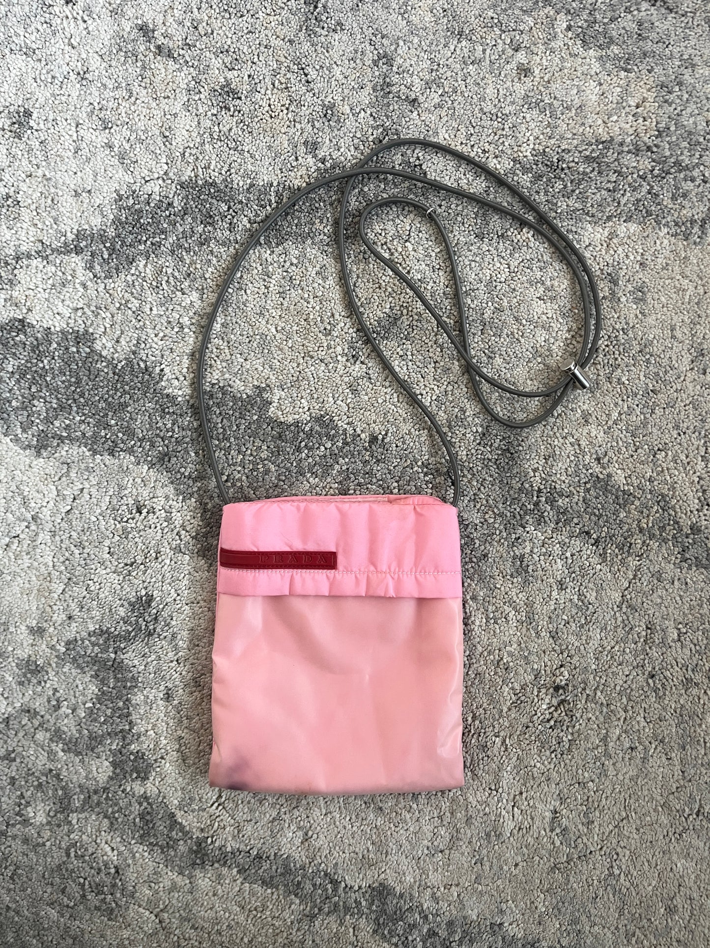 Prada SS1999 nylon & latex pouch bag