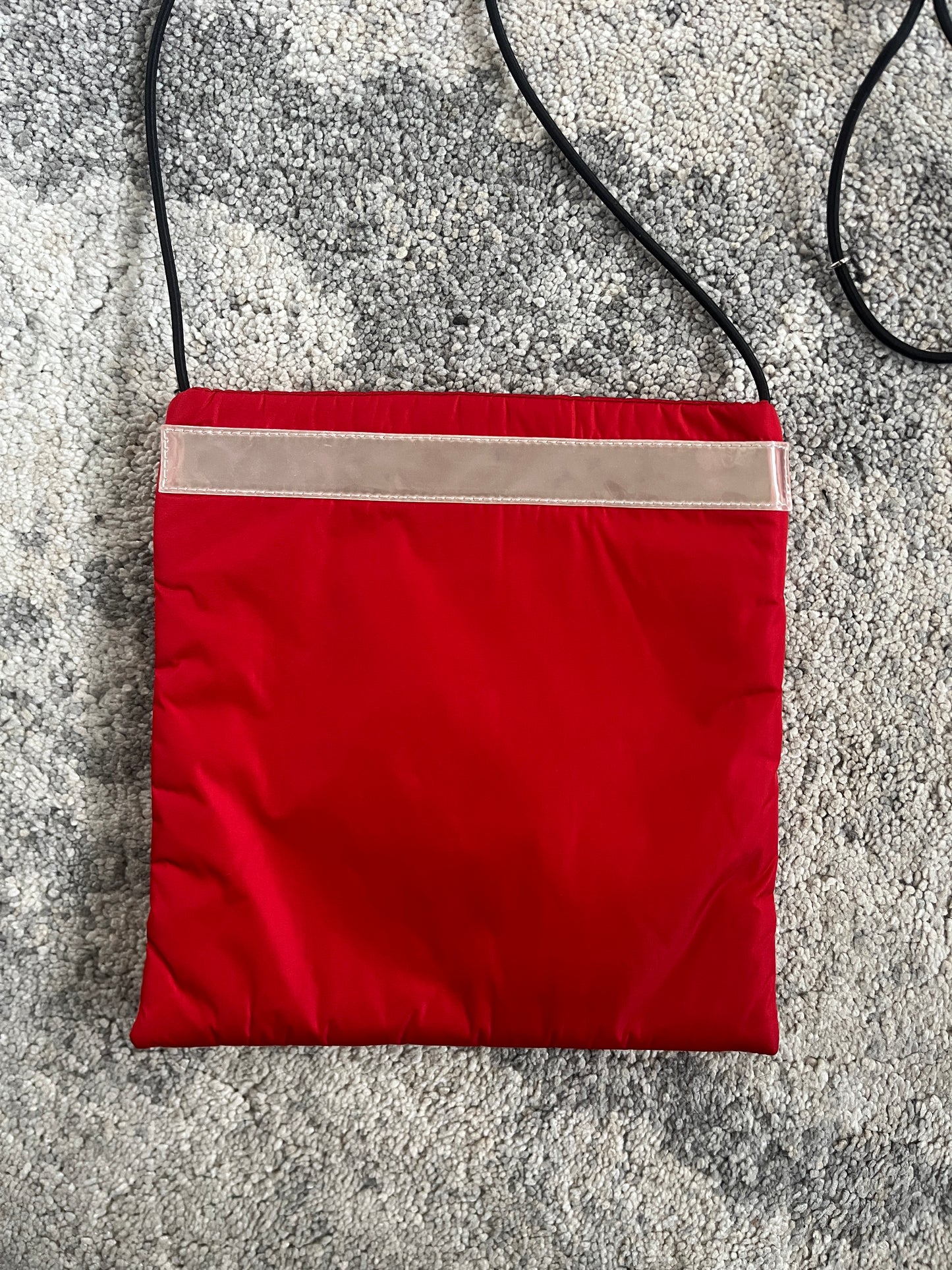 Prada SS1999 nylon & latex pouch bag