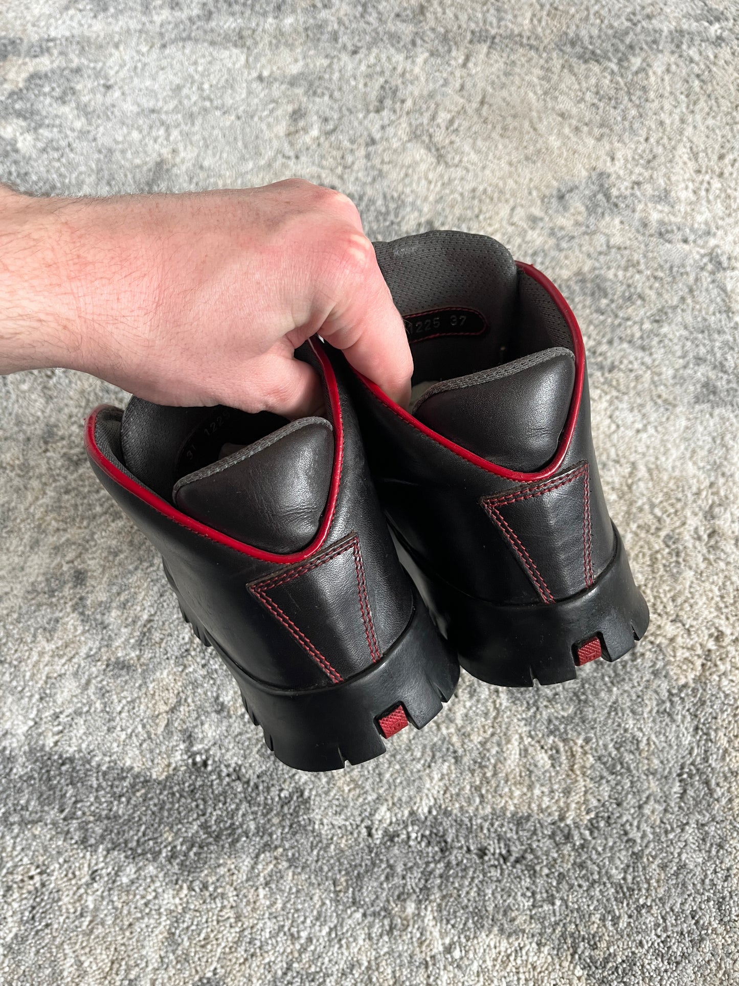 Prada 2000's leather hiking boots