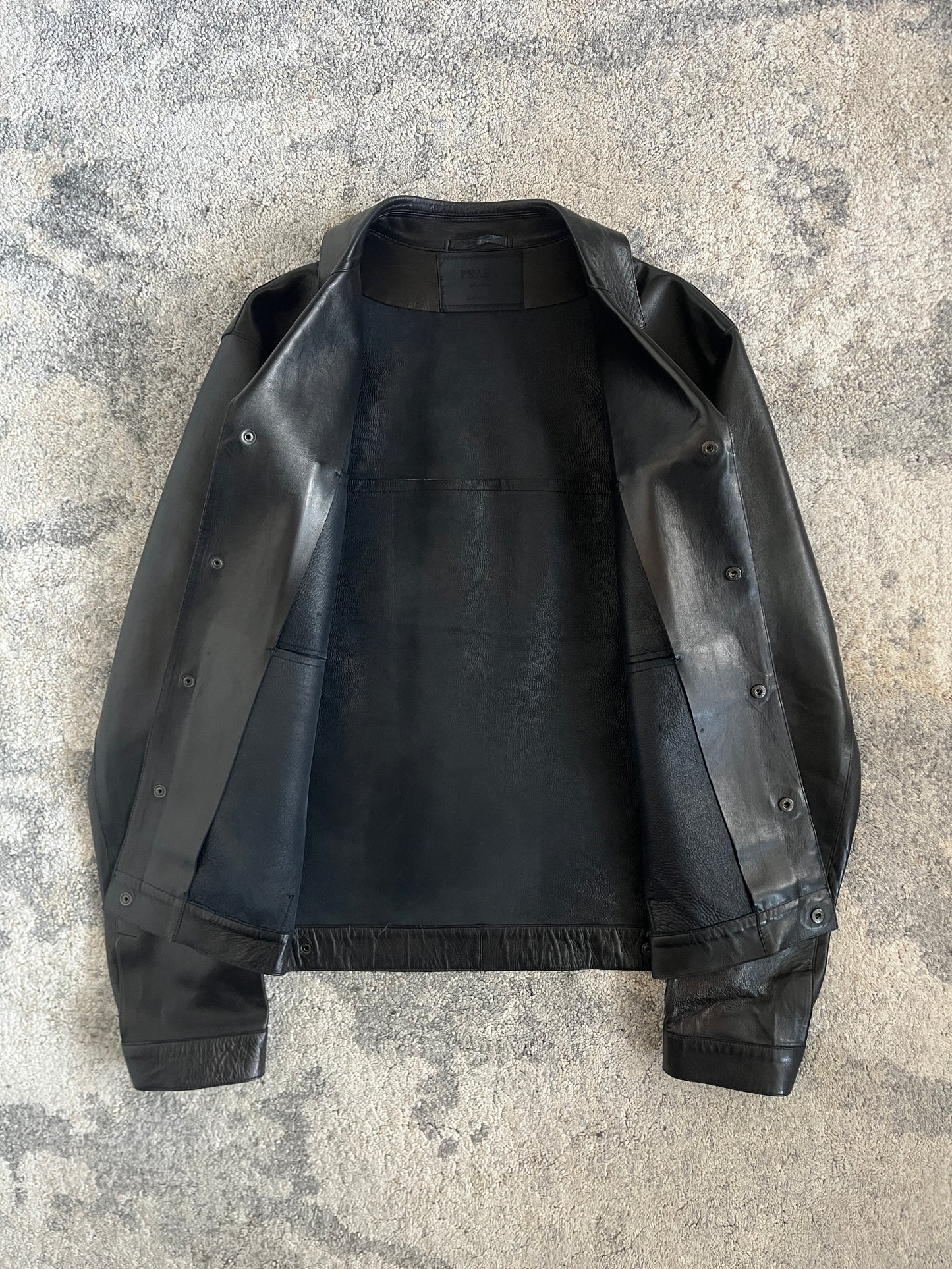 Prada SS1999 leather blazer jacket