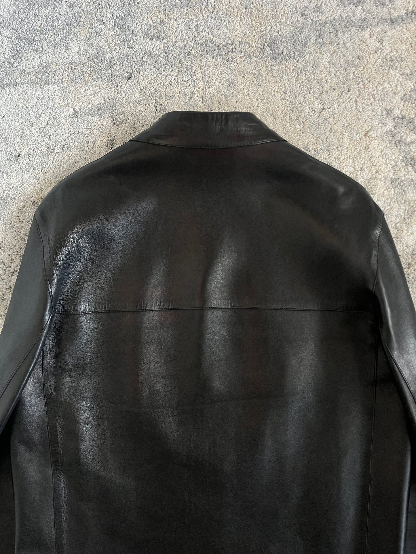 Prada SS1999 leather blazer jacket