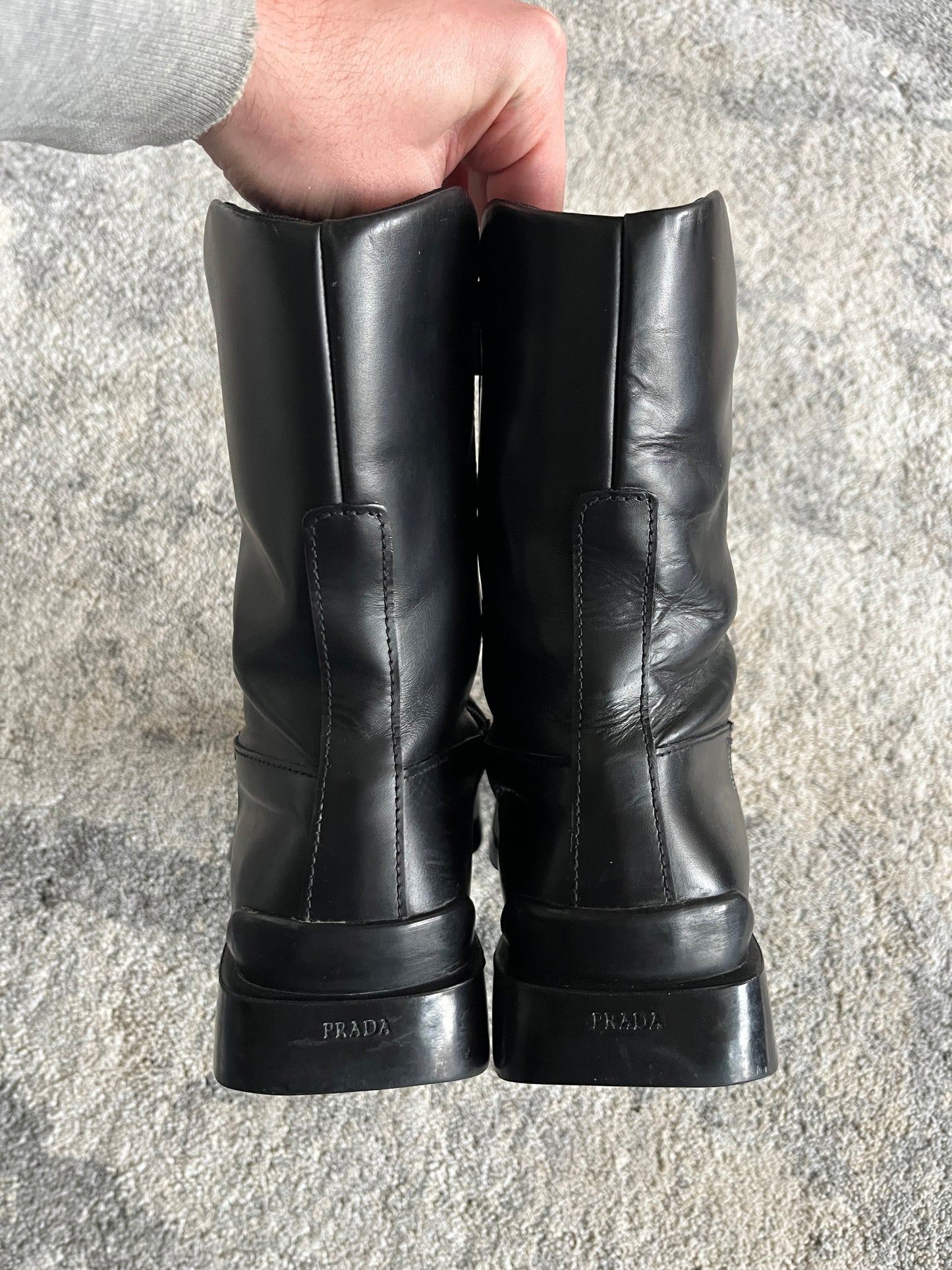 Prada FW1999 leather boots