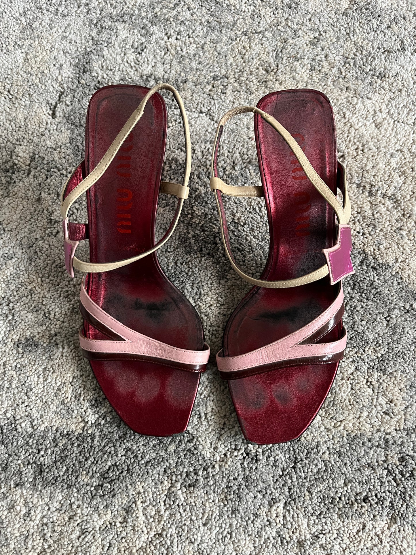 Miu Miu SS2000 lightning leather heels