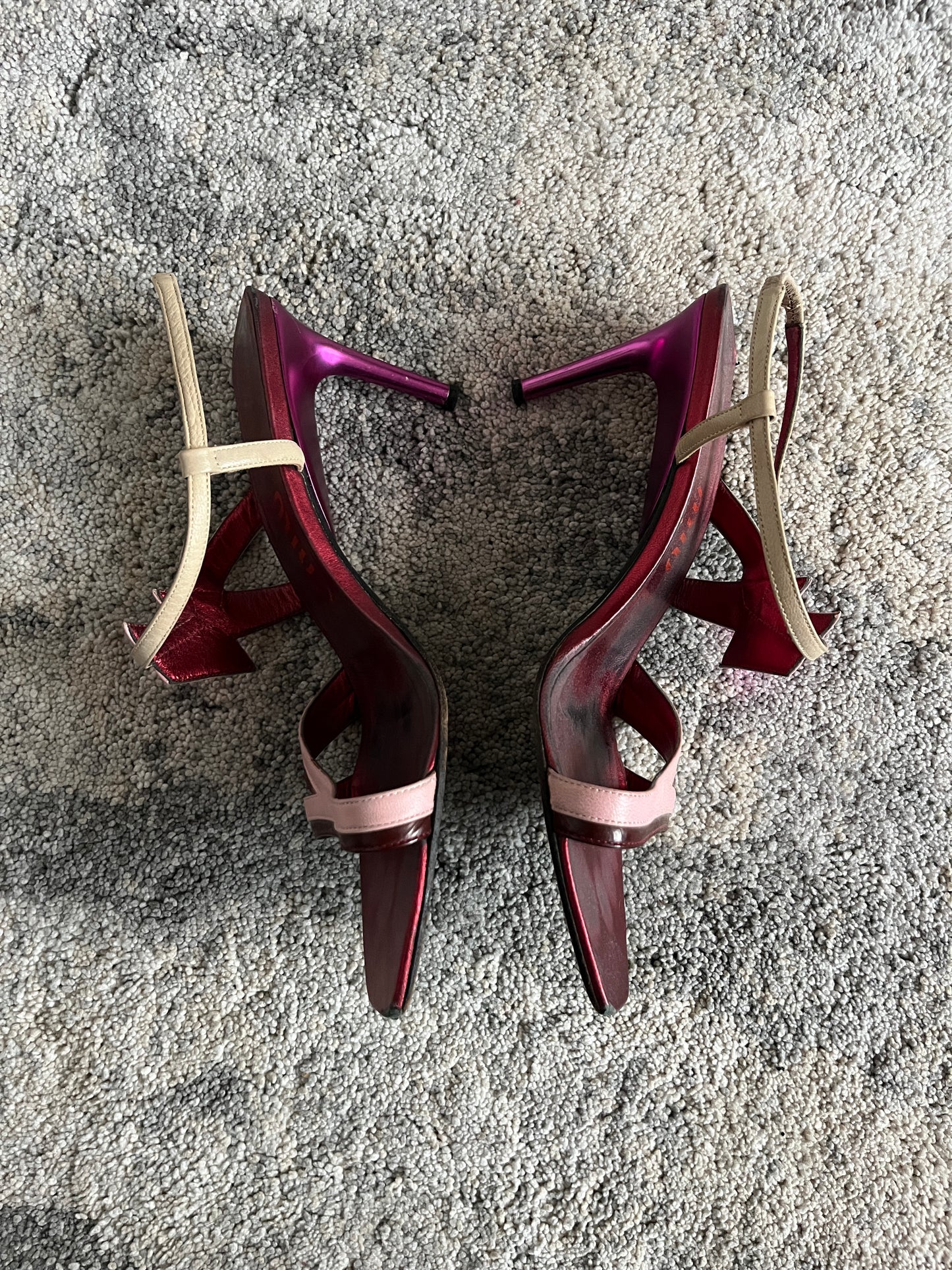 Miu Miu SS2000 lightning leather heels