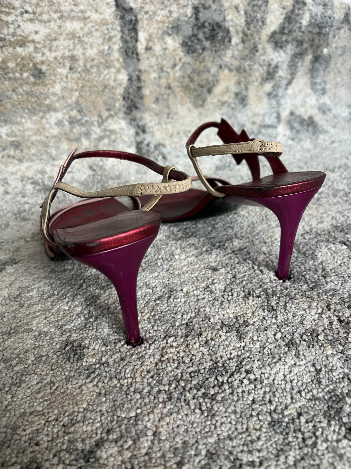 Miu Miu SS2000 lightning leather heels