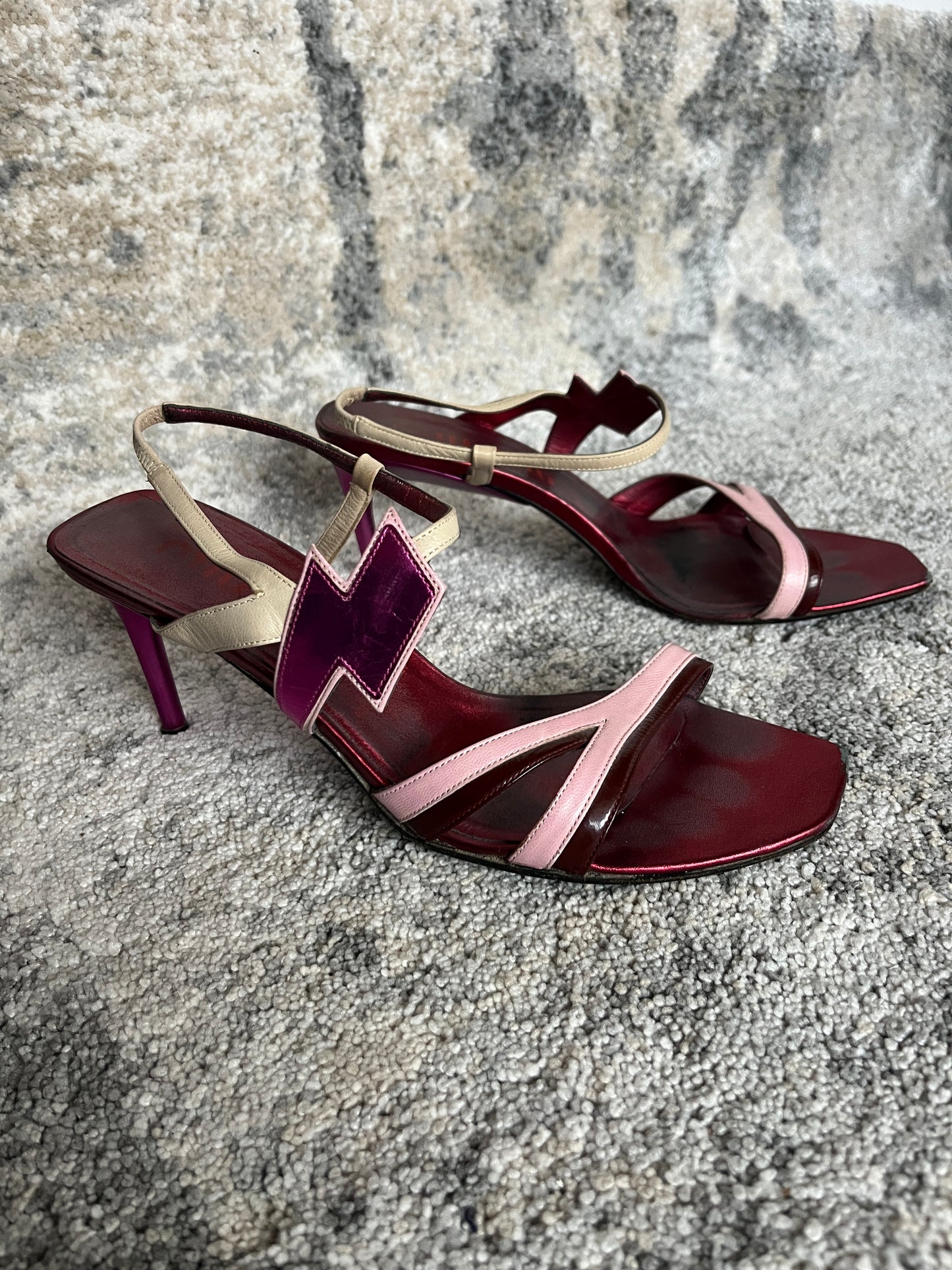 Miu Miu SS2000 lightning leather heels