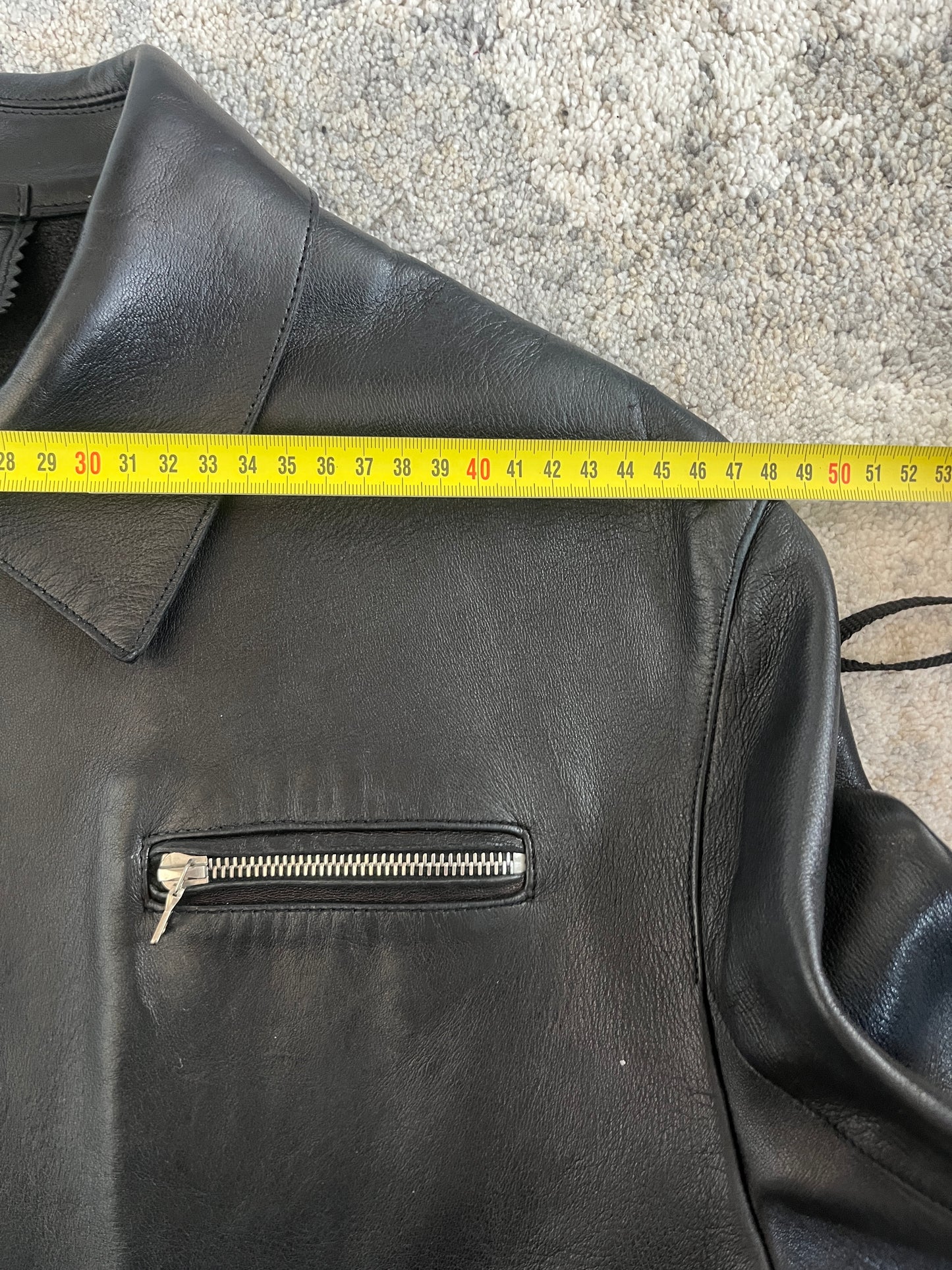 Prada FW1999 motorcycle patch leather jacket