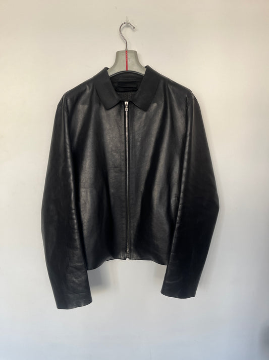 Prada SS1999 lazer cut leather jacket