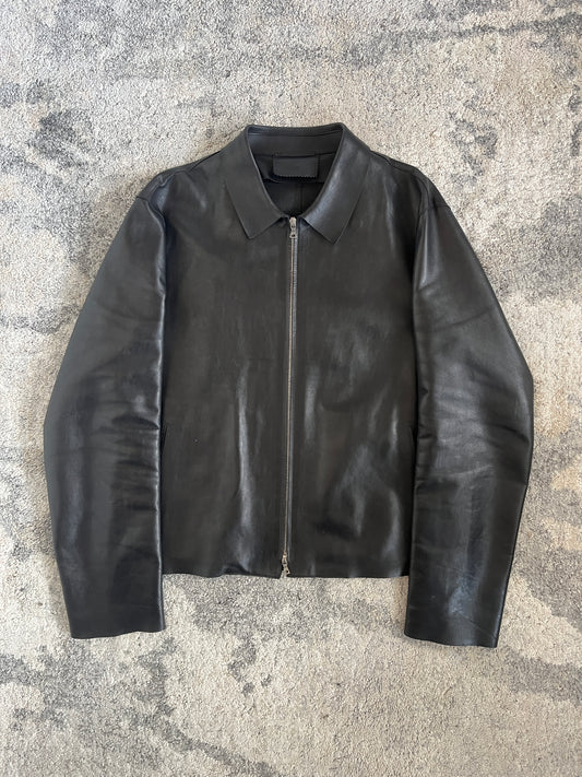 Prada SS1999 lazer cut leather jacket