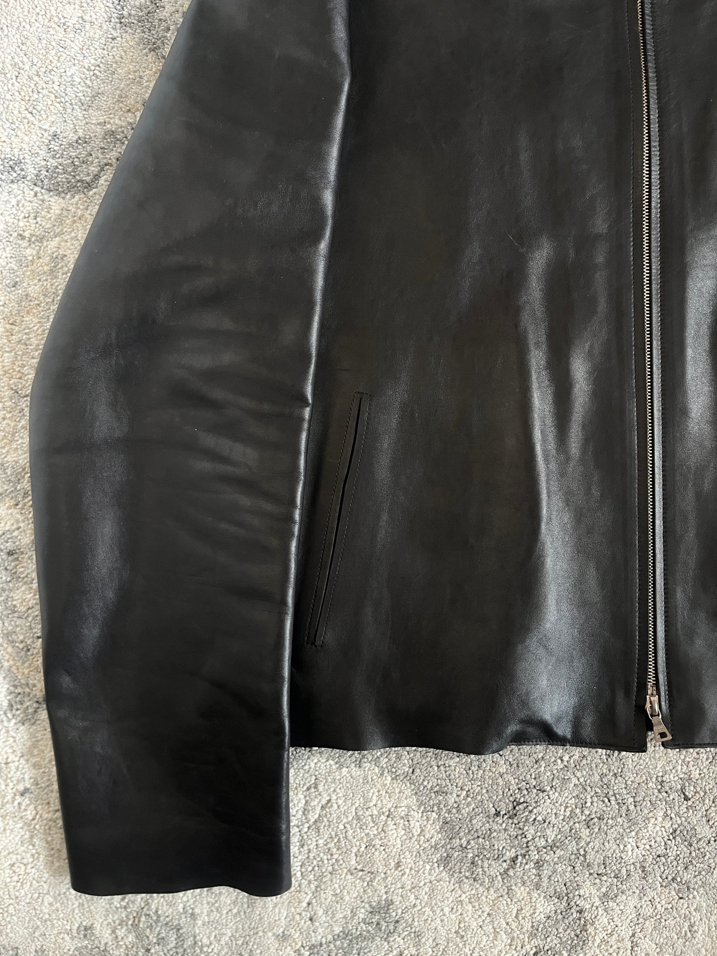 Prada SS1999 lazer cut leather jacket
