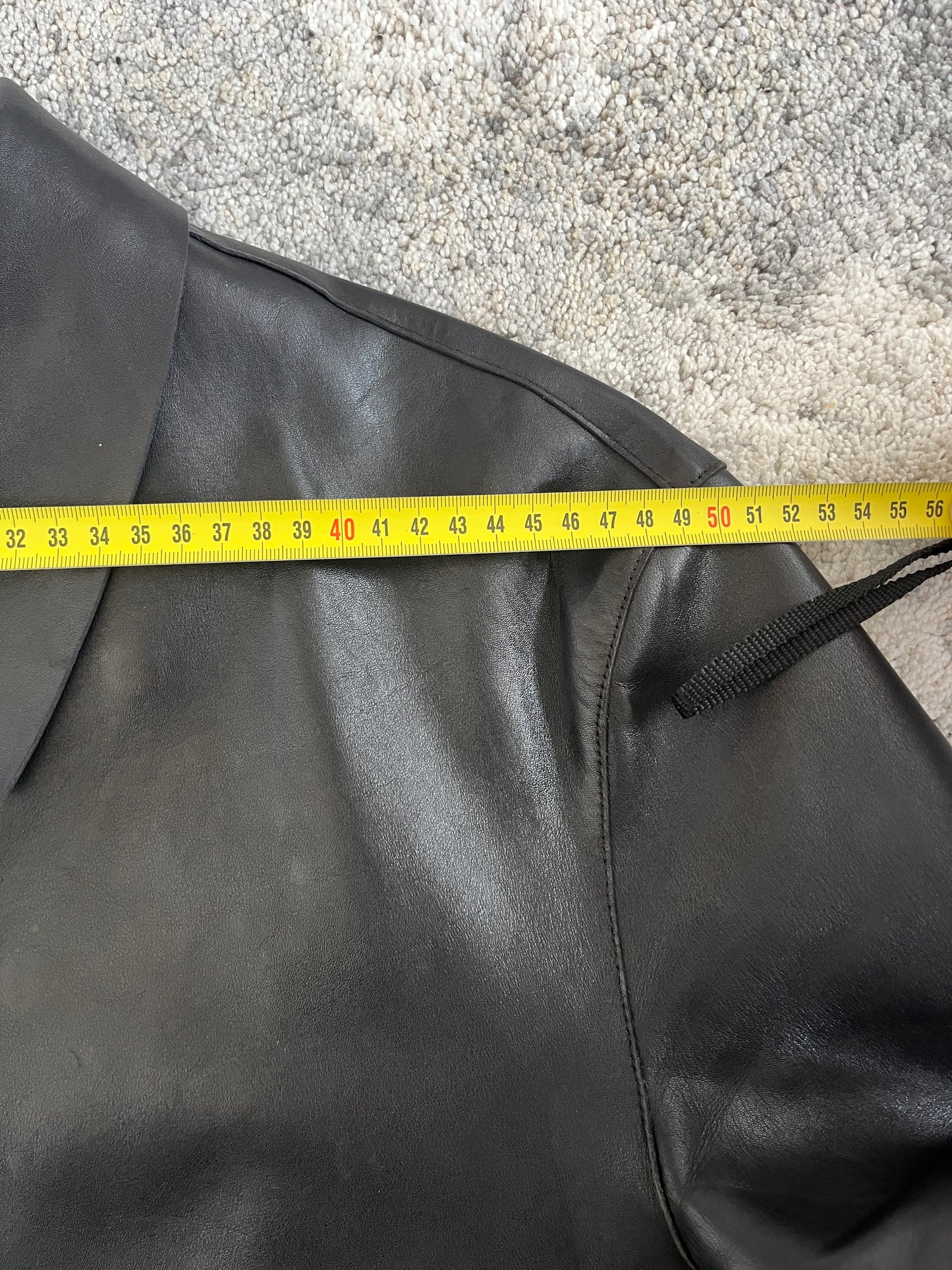 Prada SS1999 lazer cut leather jacket