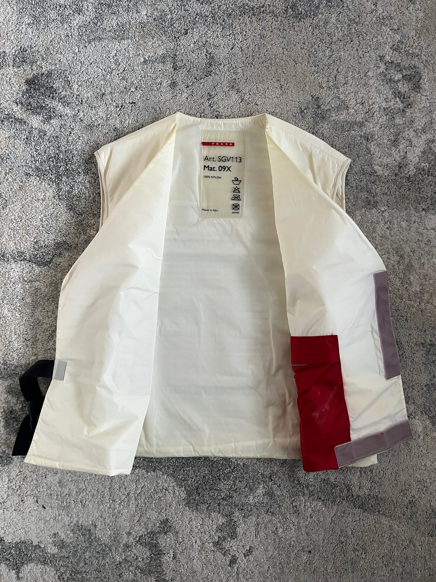 Prada SS1999 nylon kimono vest