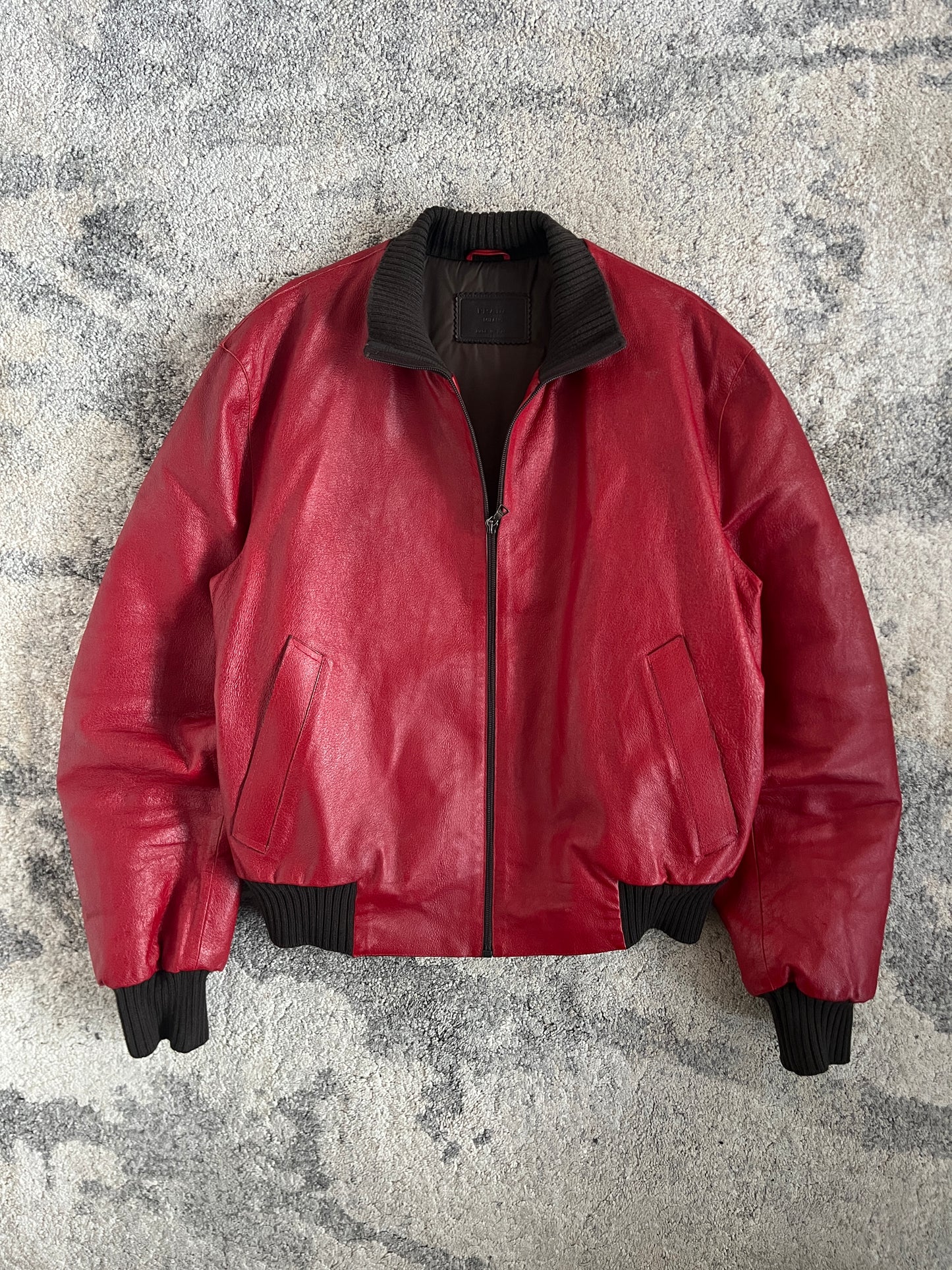 Prada FW2000 leather bomber