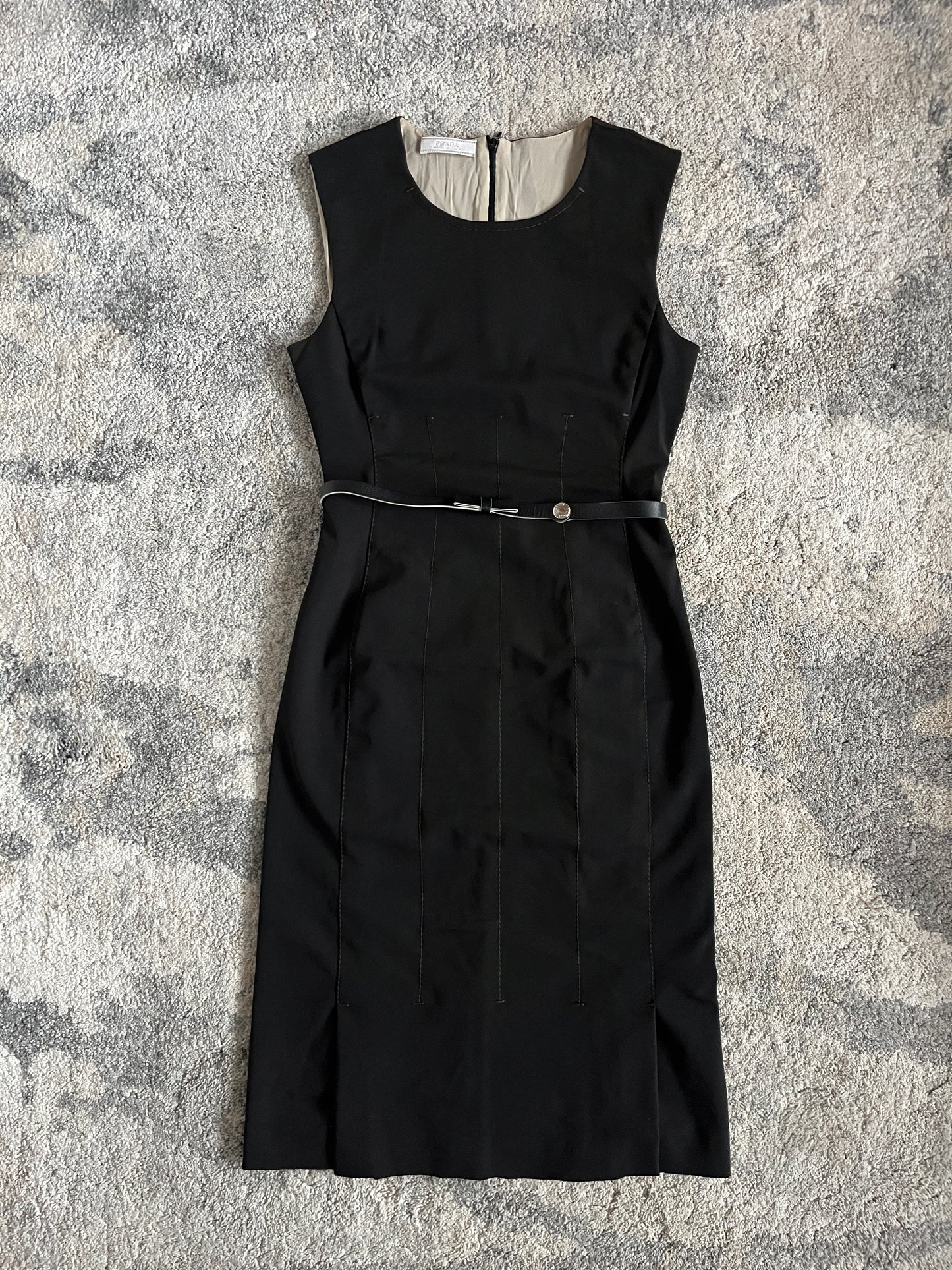 Prada SS2000 nylon dress with belt