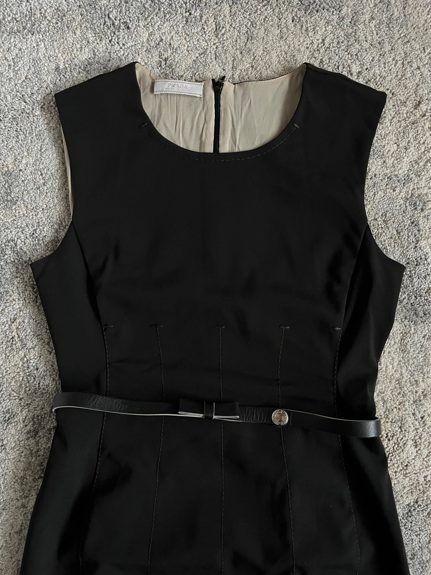 Prada SS2000 nylon dress with belt