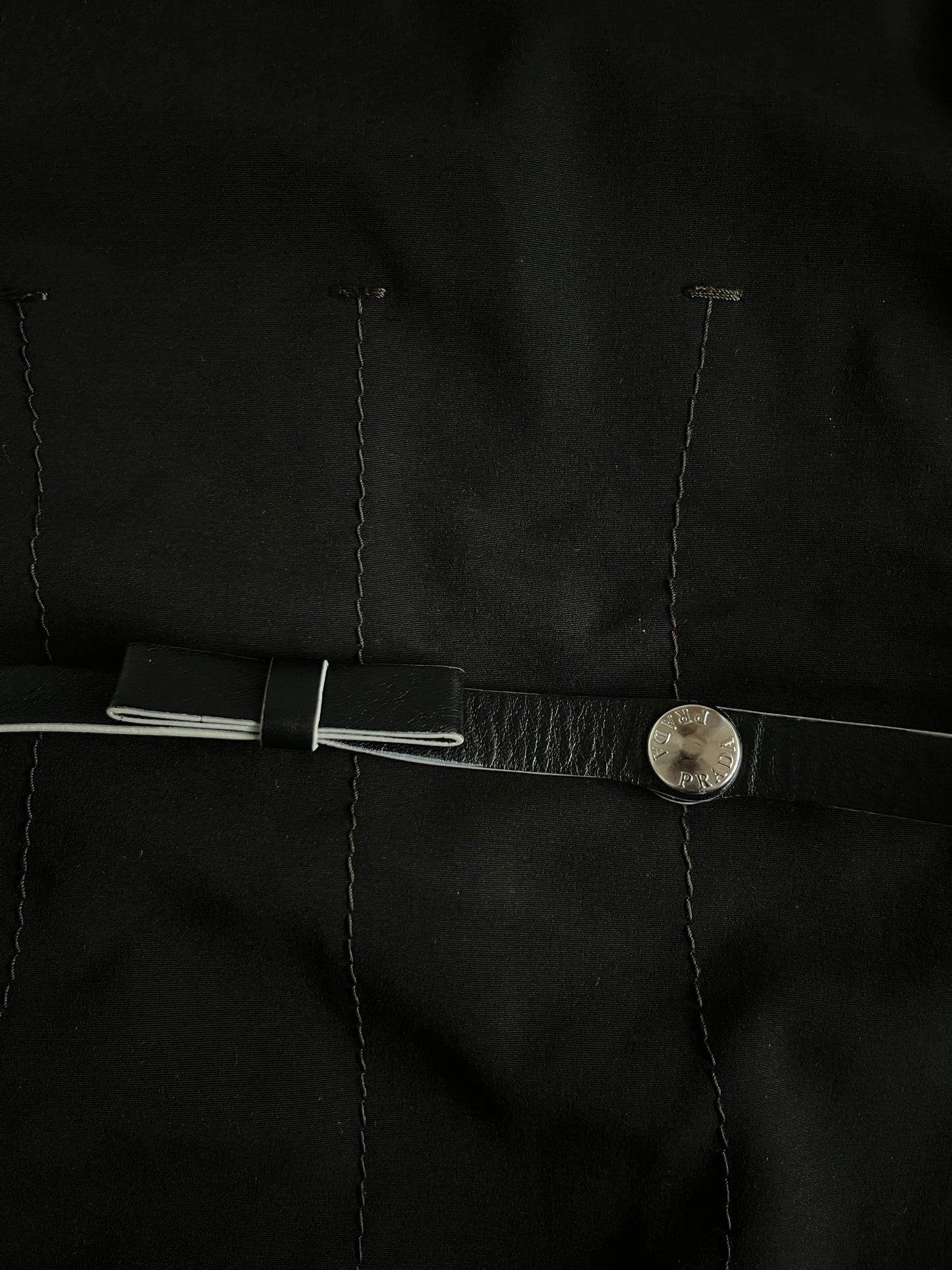 Prada SS2000 nylon dress with belt