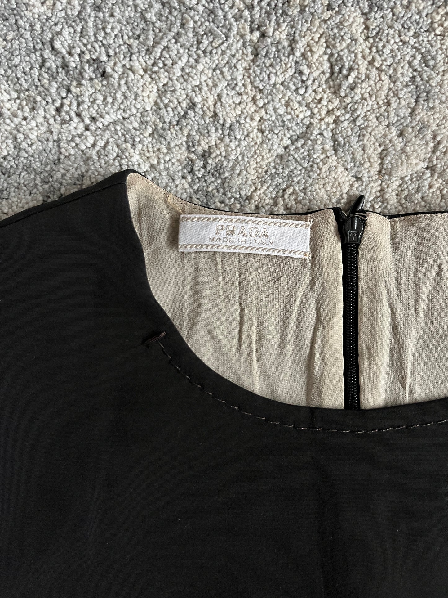 Prada SS2000 nylon dress with belt