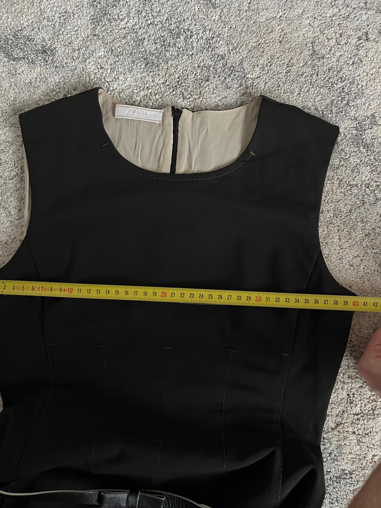 Prada SS2000 nylon dress with belt