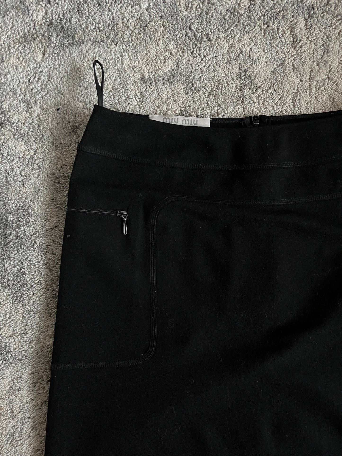 Miu Miu 1999 wool skirt