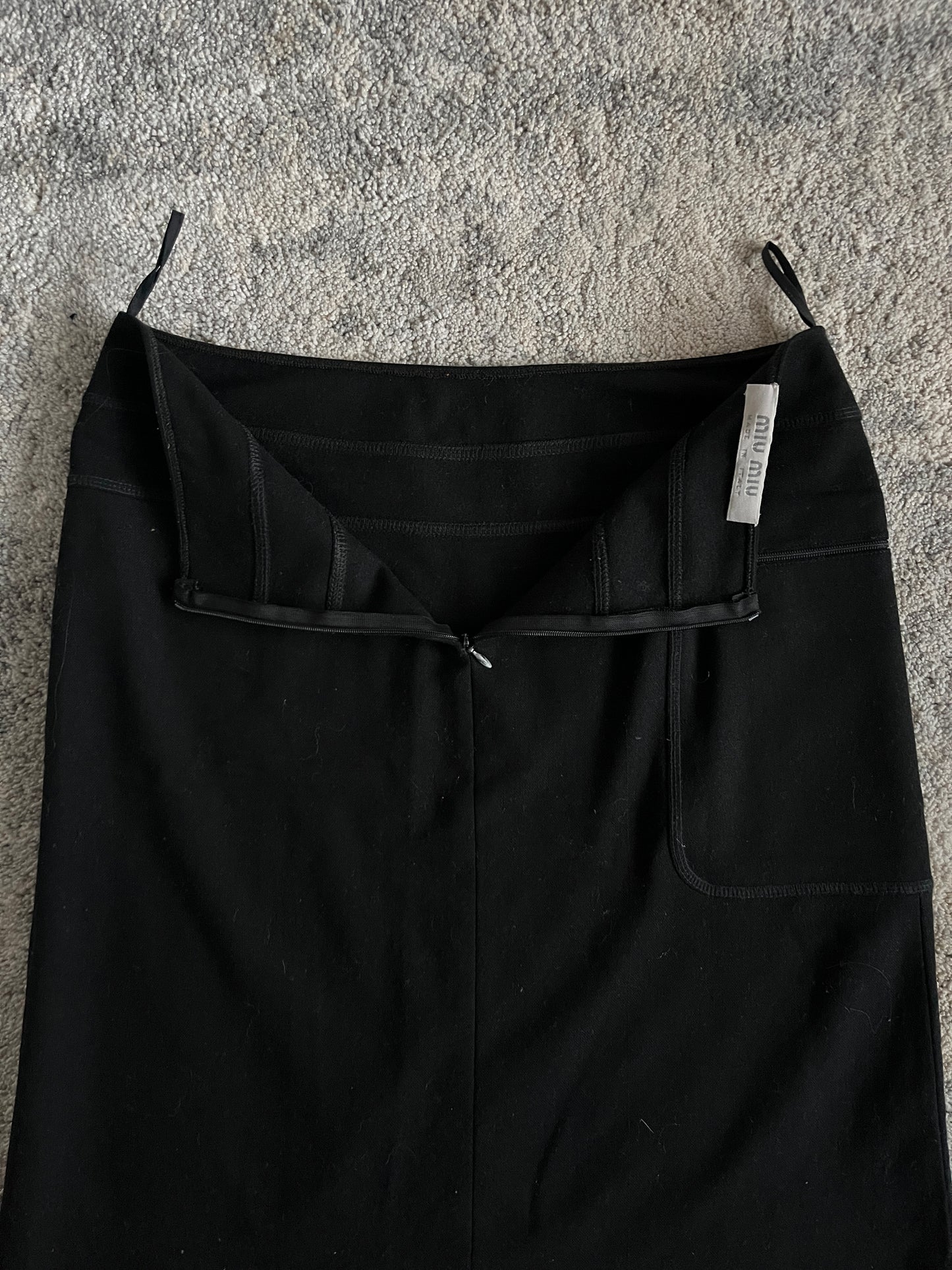 Miu Miu 1999 wool skirt