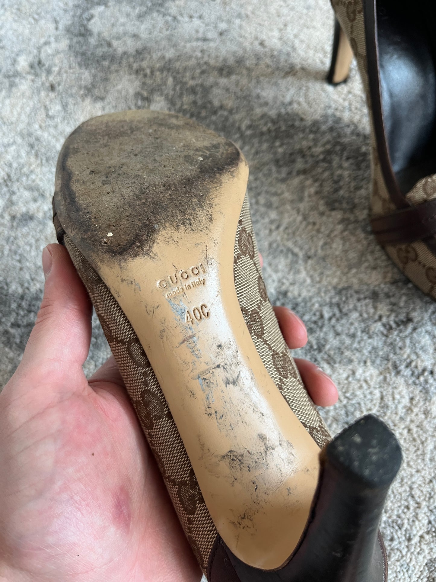 Gucci 2000's monogram heels