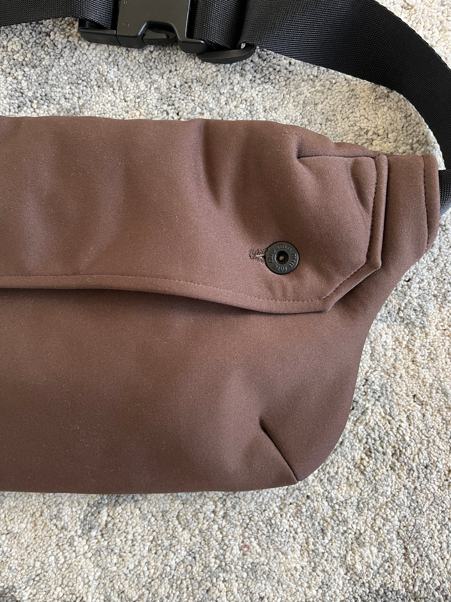 Miu Miu FW1999 nylon & fleece waist bag